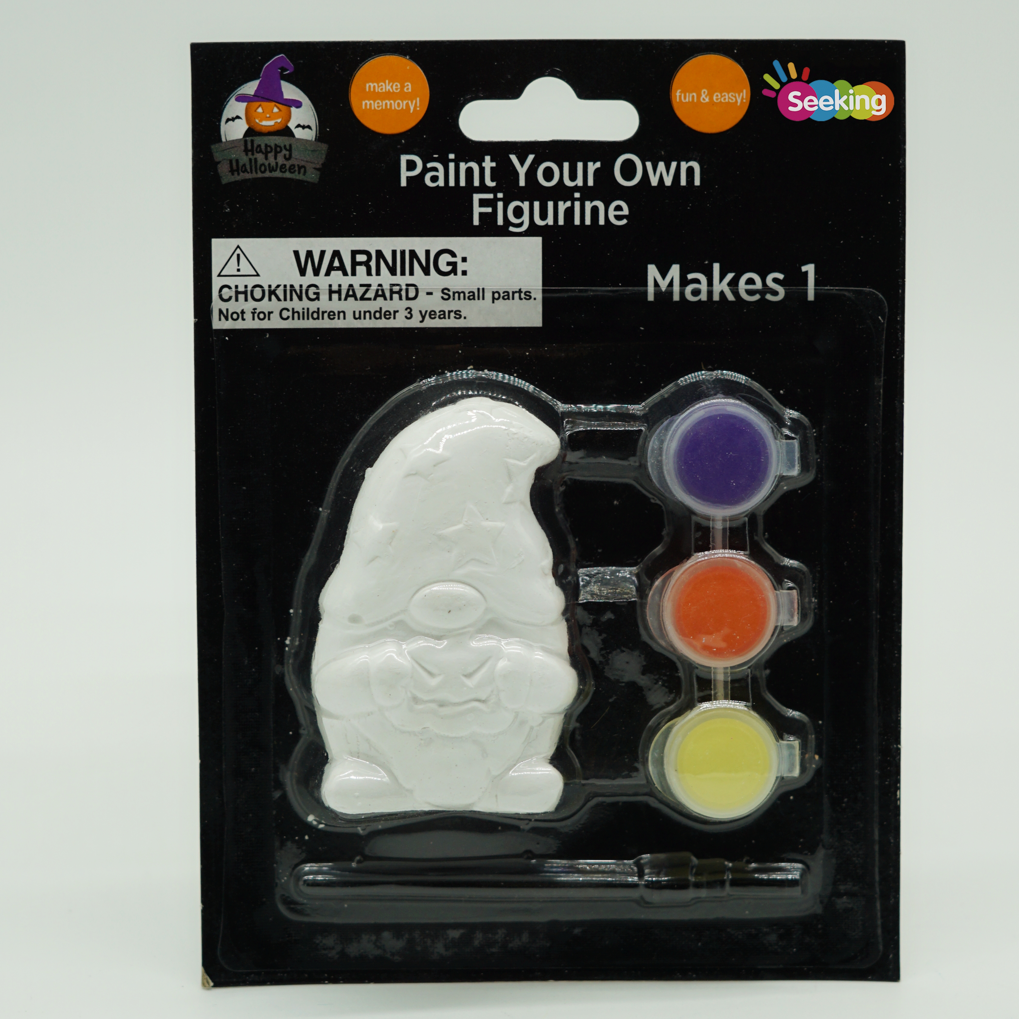 Hot Sale Custom Halloween Stationery Paint Mini Plaster Figurine Gift Set for Children School Supplies 6