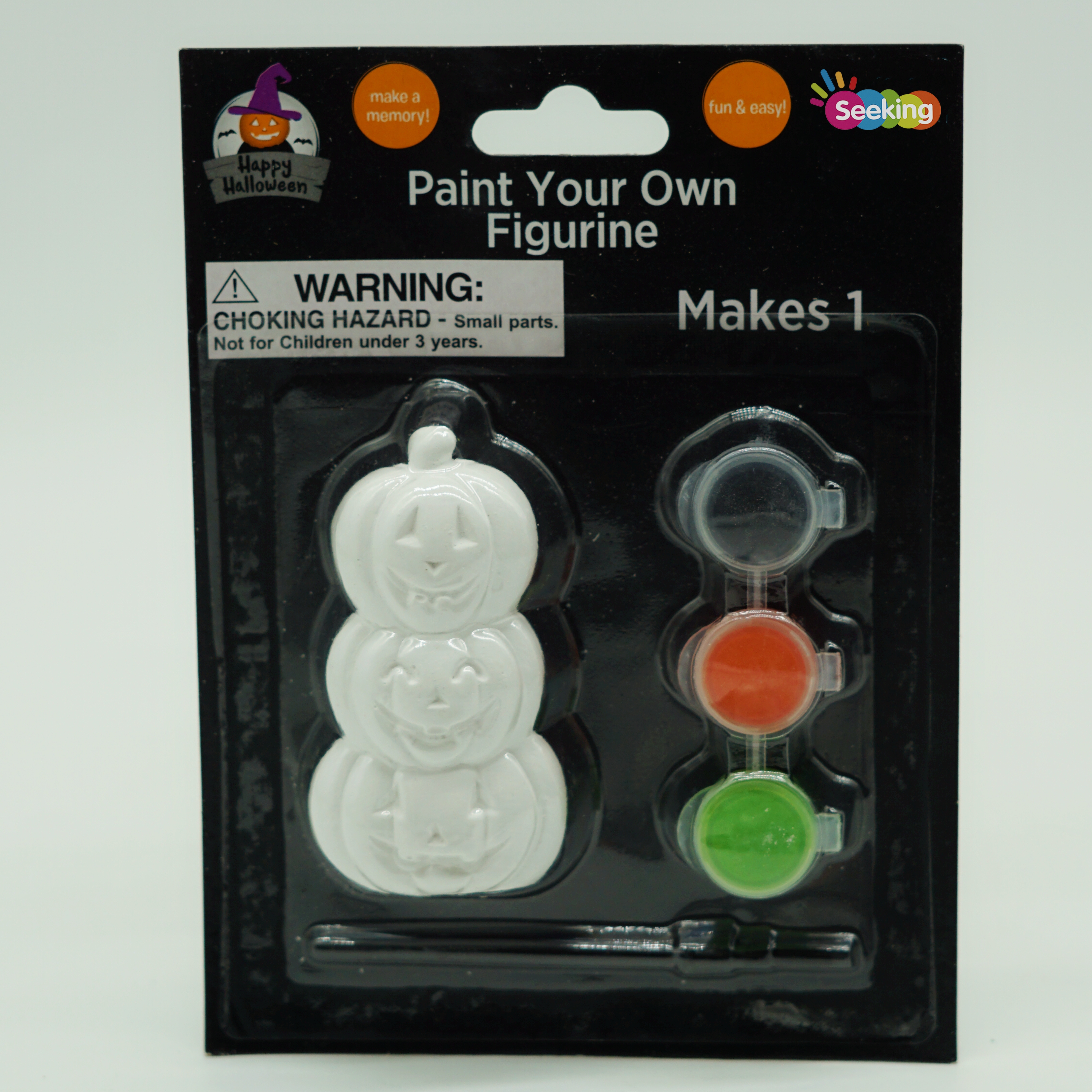 Hot Sale Custom Halloween Stationery Paint Mini Plaster Figurine Gift Set for Children School Supplies 7