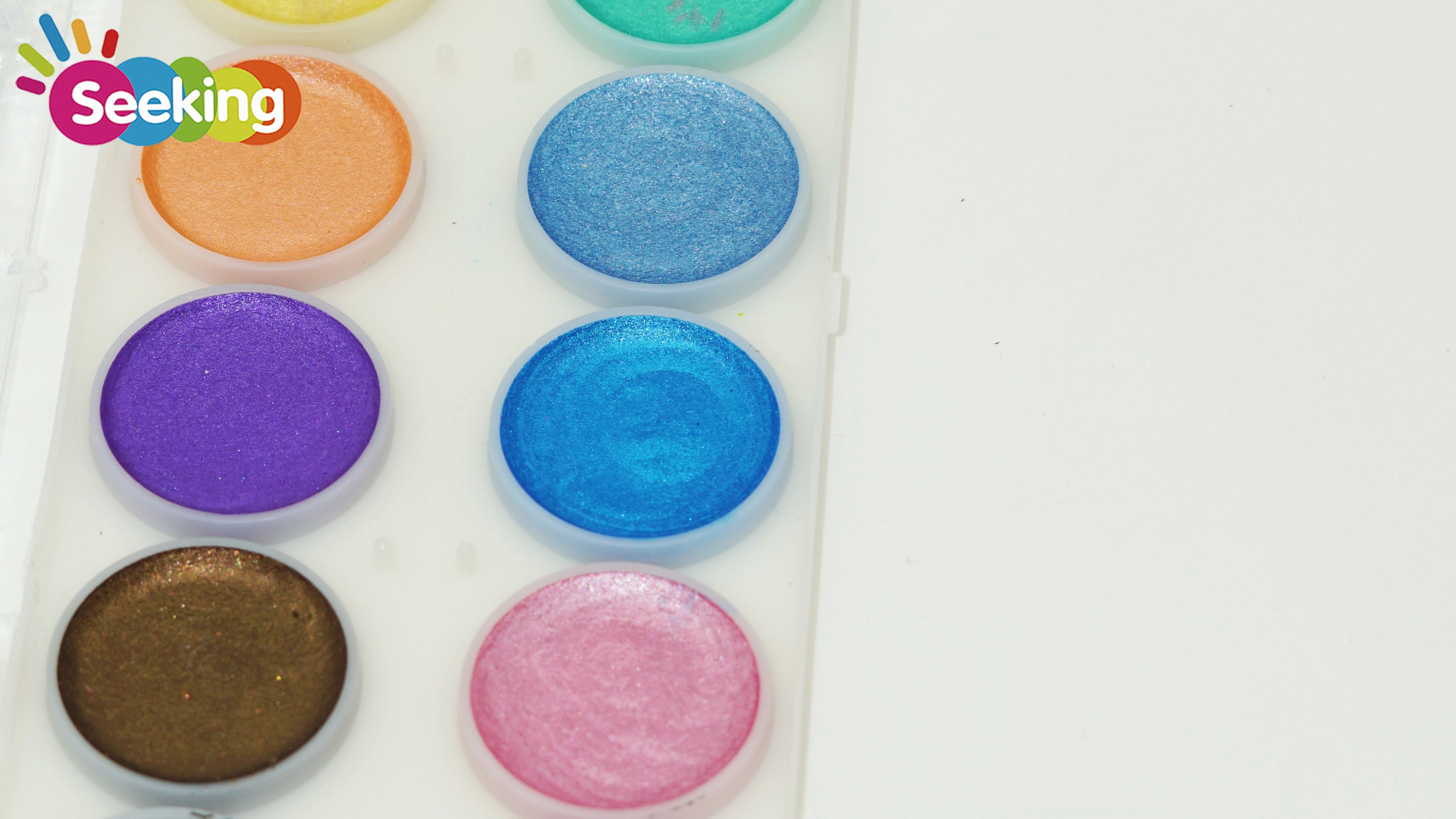 Fabricante de juegos de acuarelas sólidas con colores perlados metálicos personalizados 1