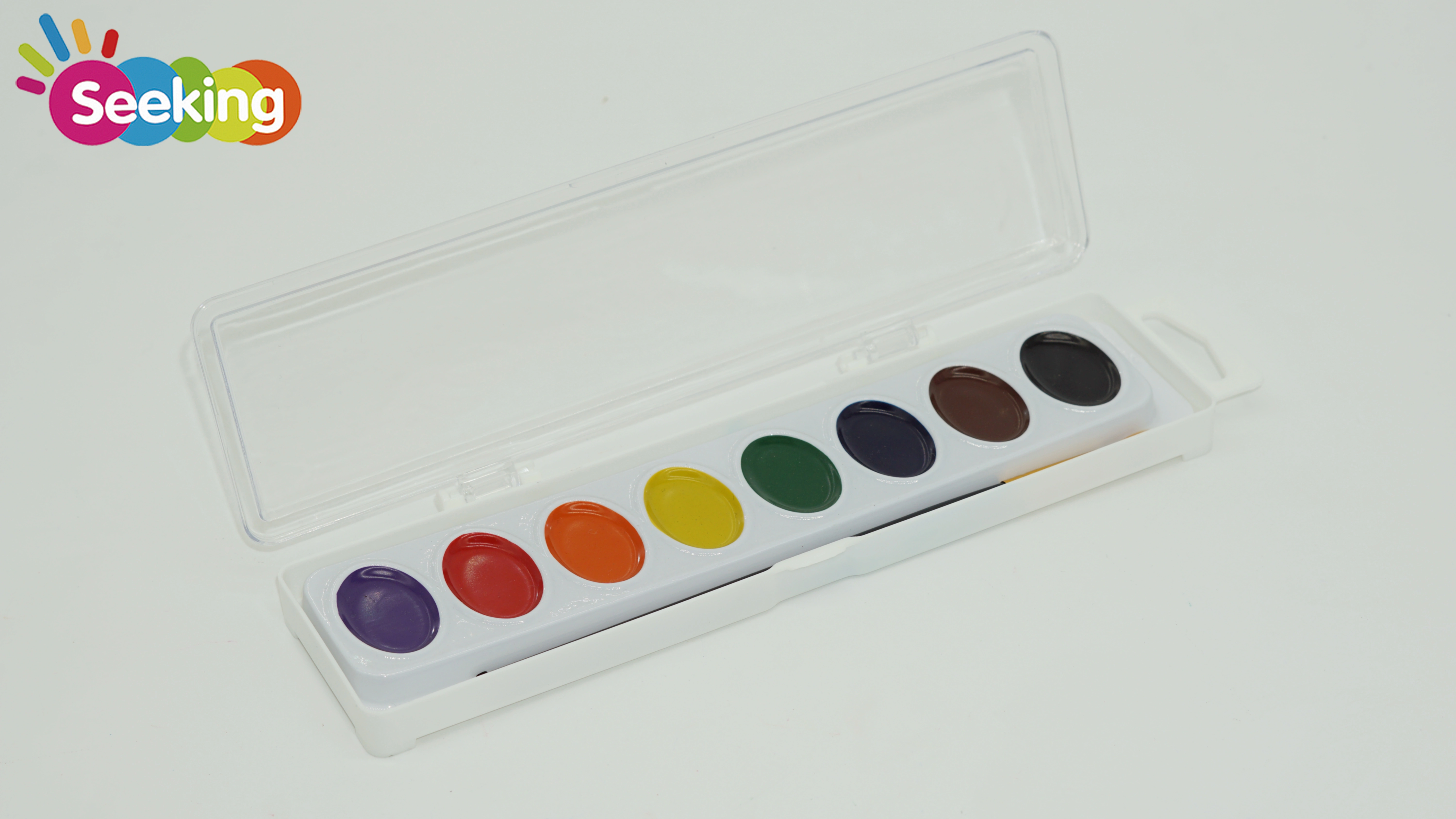 Juego de acuarelas semihúmedas de 8 colores con pincel, proveedor personalizado al por mayor a precio de fábrica 1