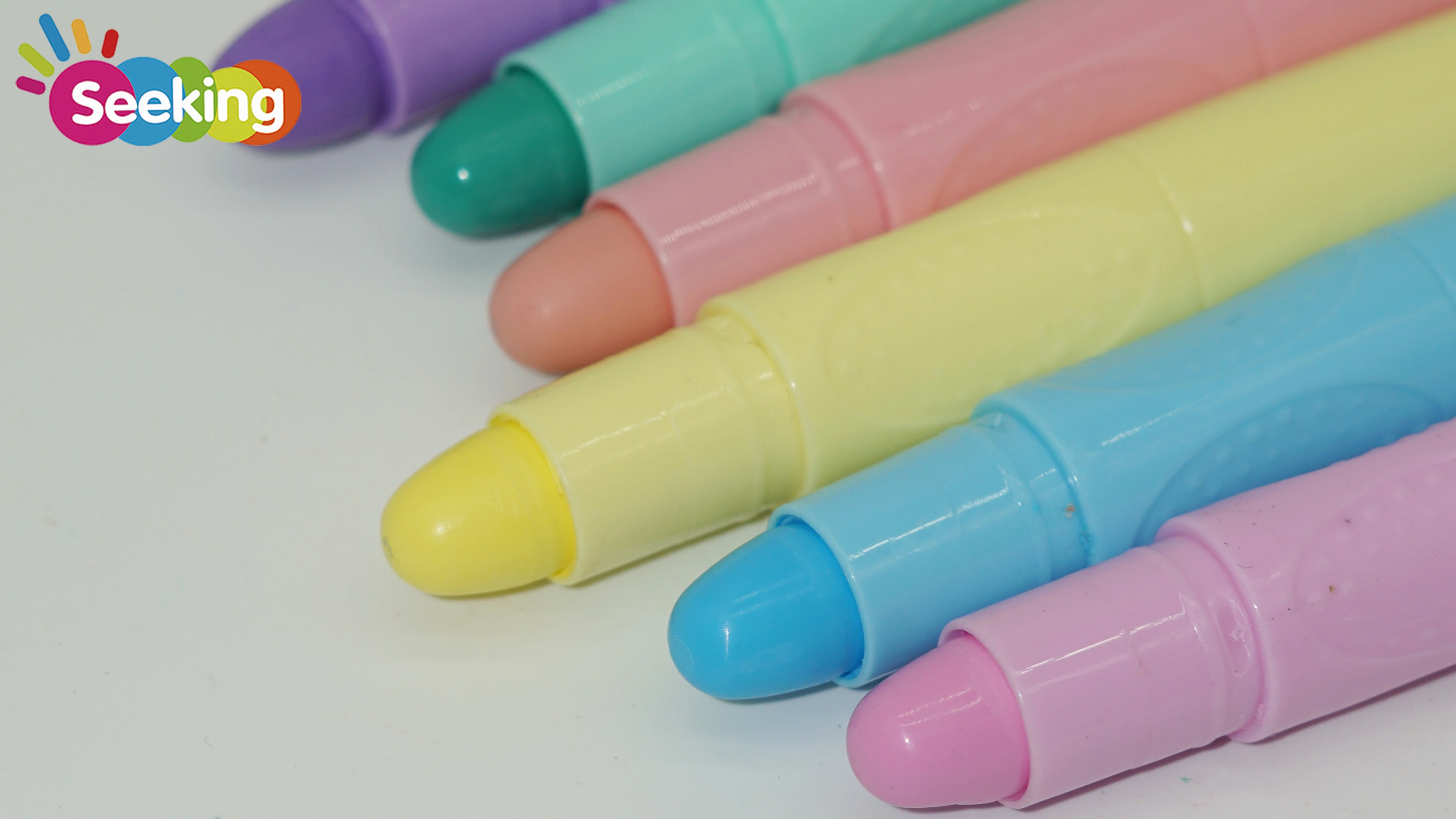 Partihandel Macarons 6 färger giftfria gelkritor överstrykningspenna för barnmålning och skrivning 1