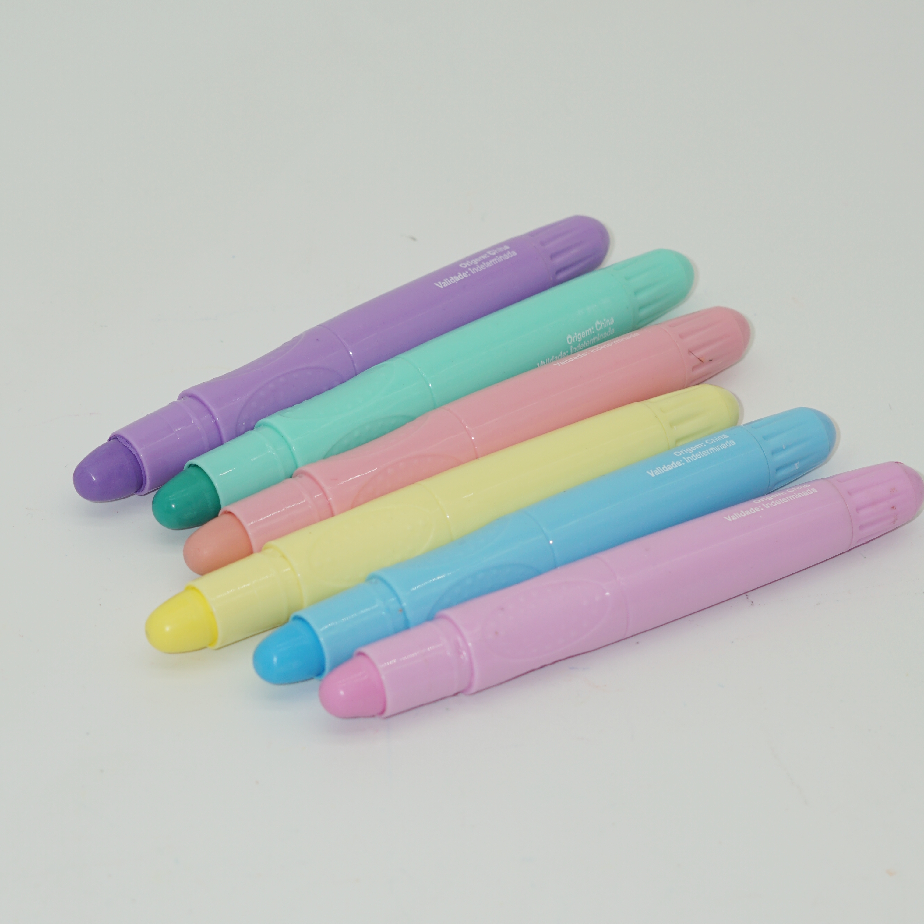 Wholesale Macarons 6 Colors Non Toxic Gel Crayons Highlighter for Children Painting Writing 3