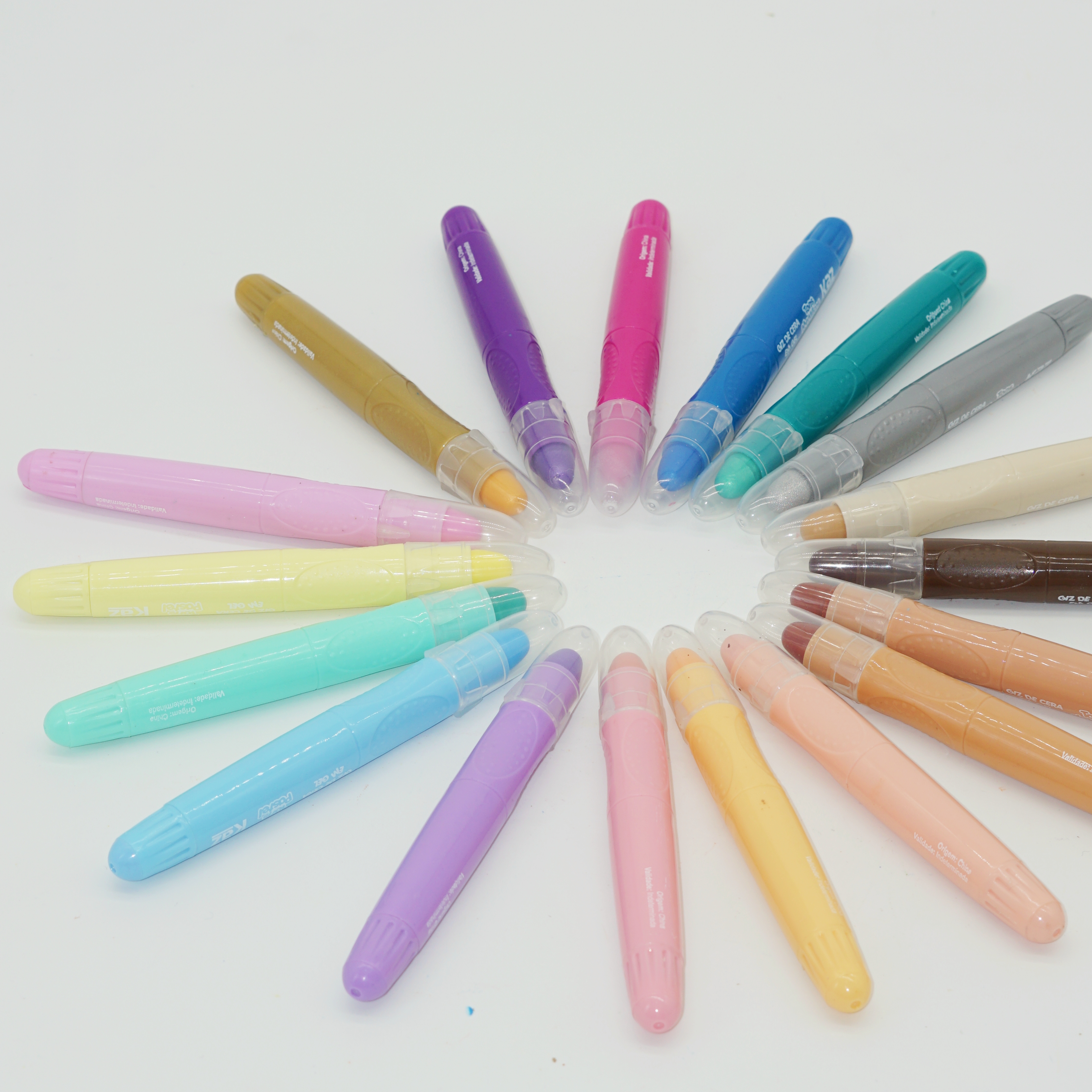 Wholesale 6 Colors Non Toxic Twist Gel Wax Crayons for Children Painting 5