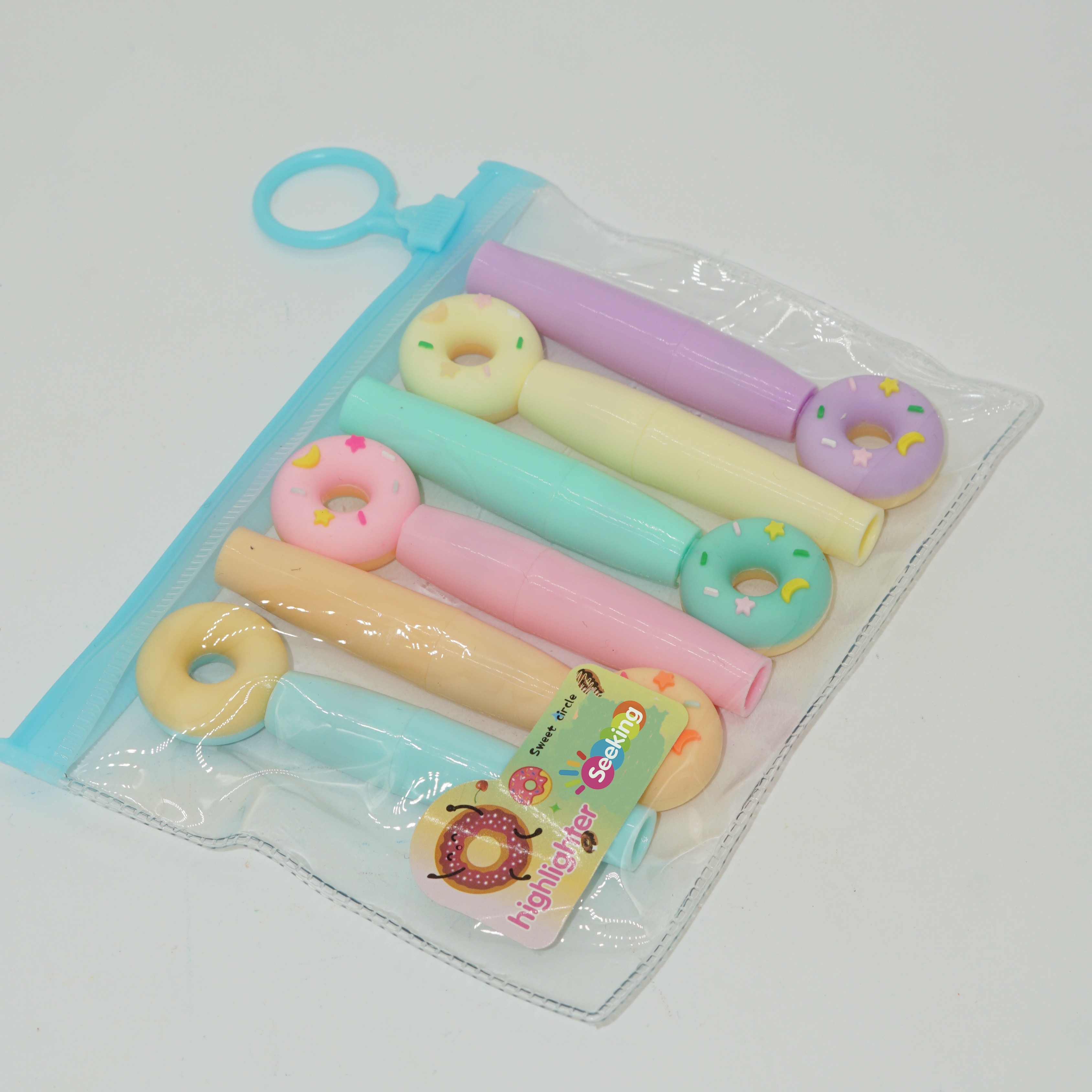 Best Mini Cute Donut-shaped Highlighter Set Stationery Gift for Children 2