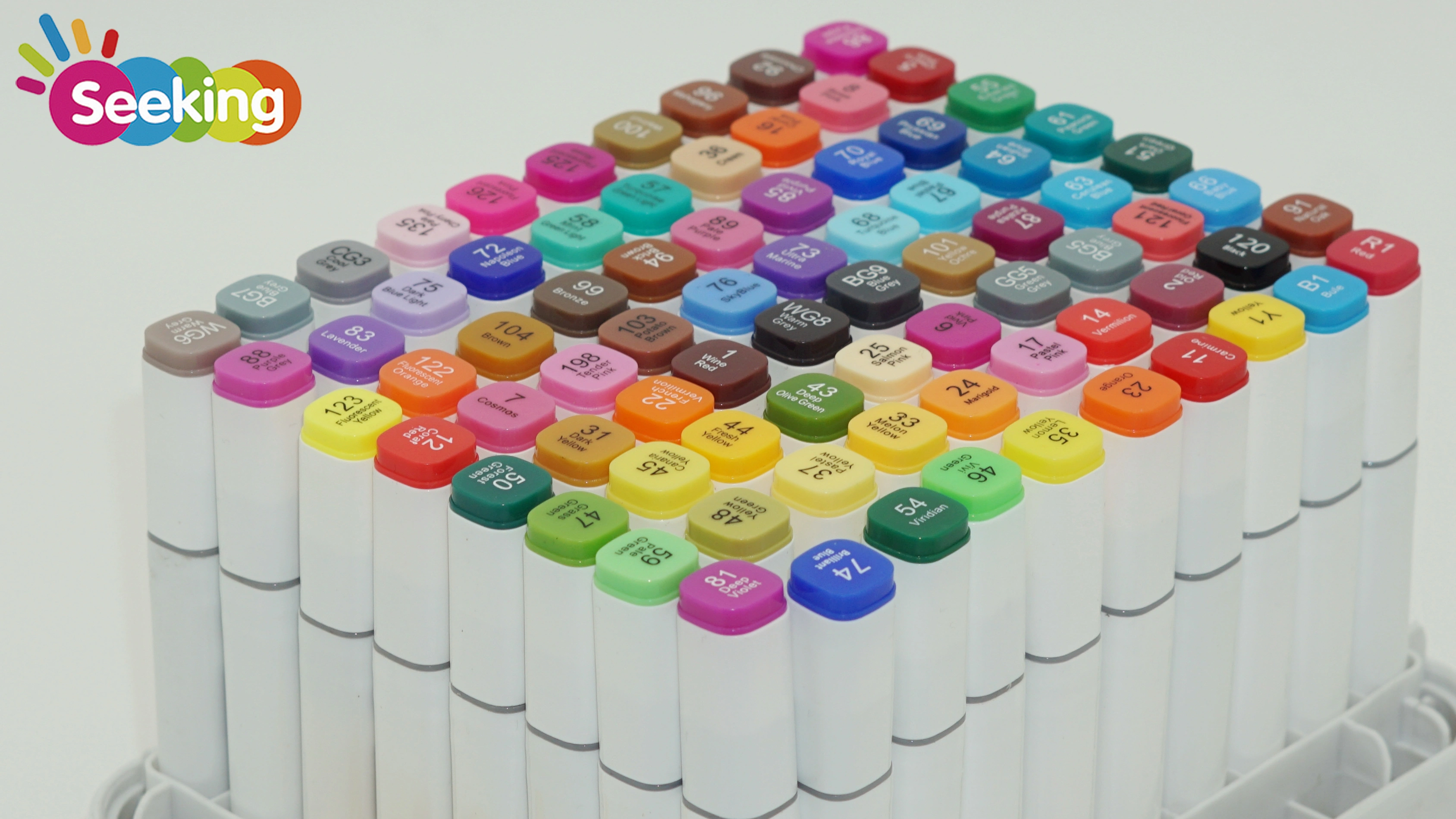 Fabricante de caja de marcadores de alcohol de doble punta de 80 colores de alta calidad profesional 1