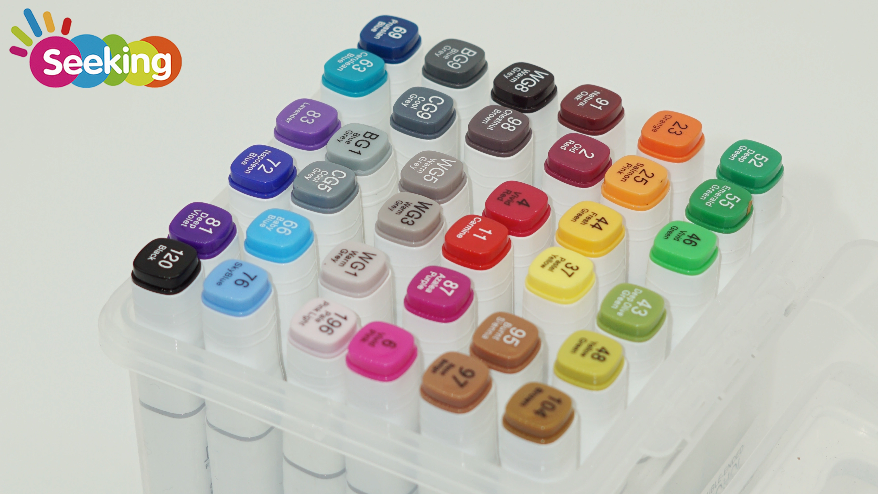 Marcadores de alcohol de doble punta de 36 colores de alta calidad para niños y artistas 1