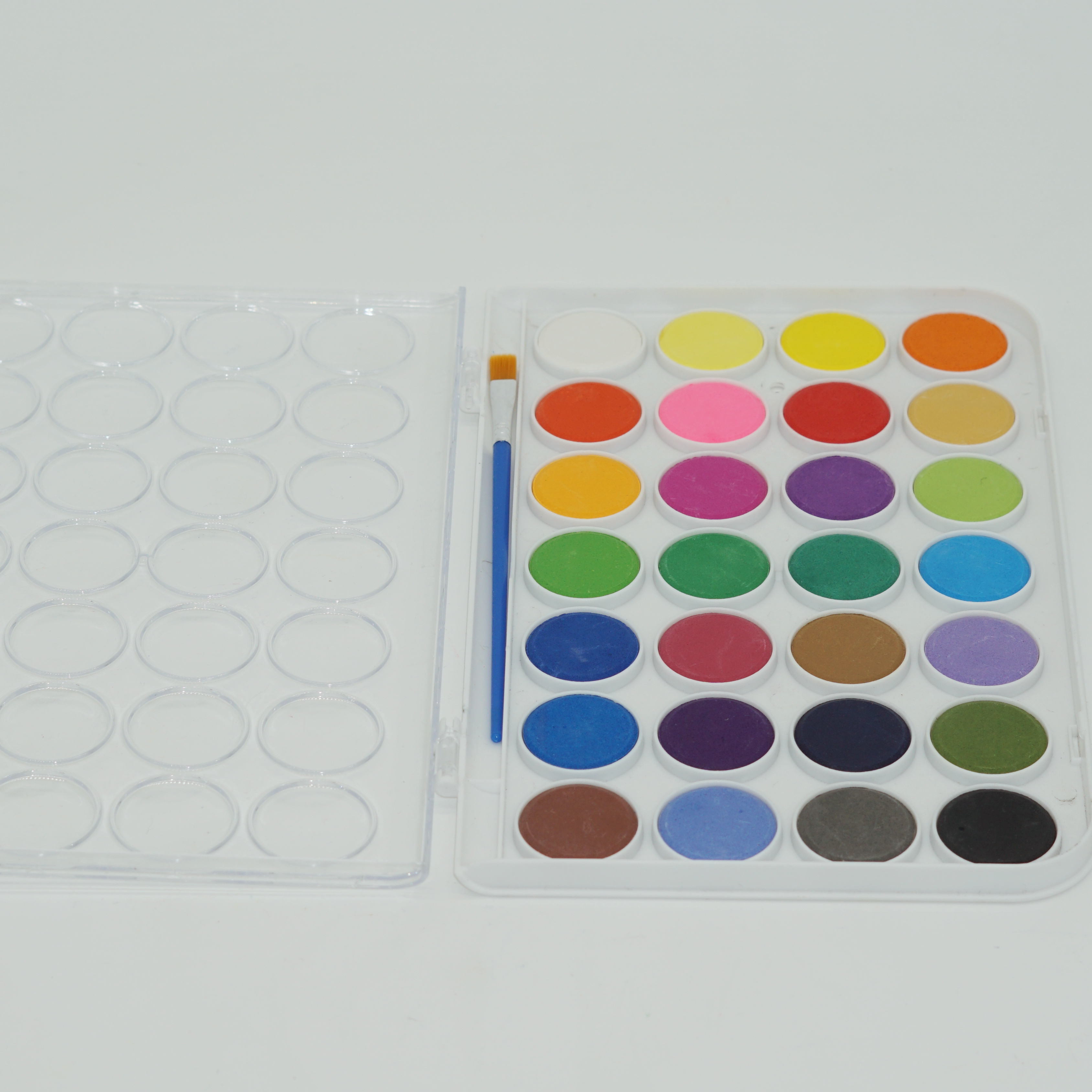 Wholesale 28 Colors Watercolor Cakes Set with Brush 6