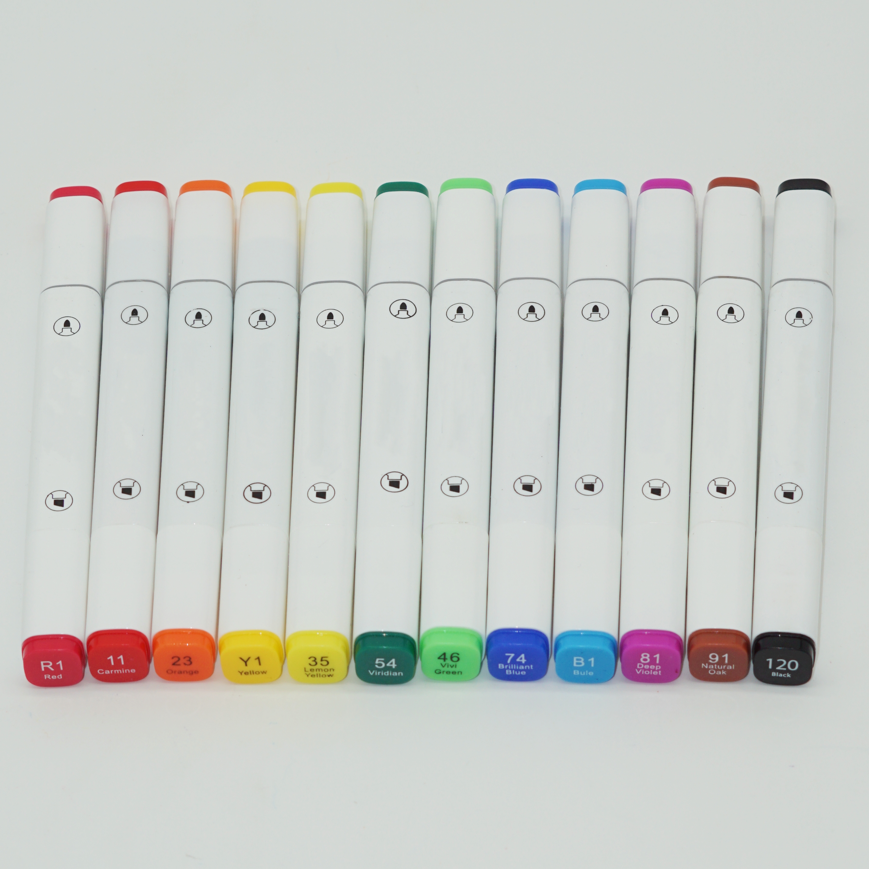 Professional 12 Colors Double Head Alcohol Marker Box for Artist 3