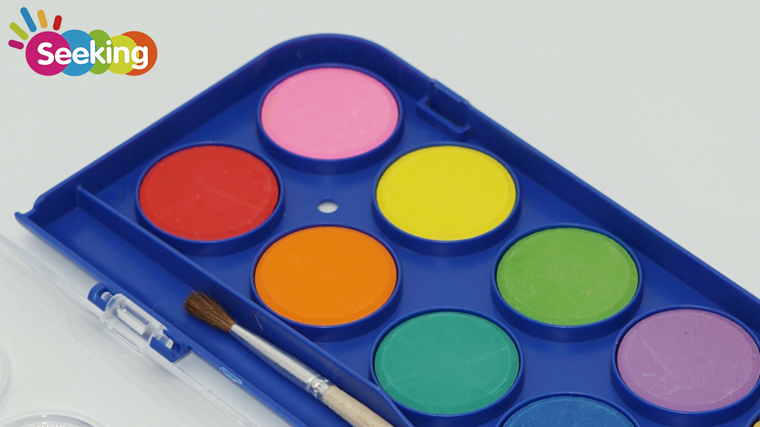 Juego de acuarelas sólidas de 12 colores con pincel, precio más bajo al por mayor 1