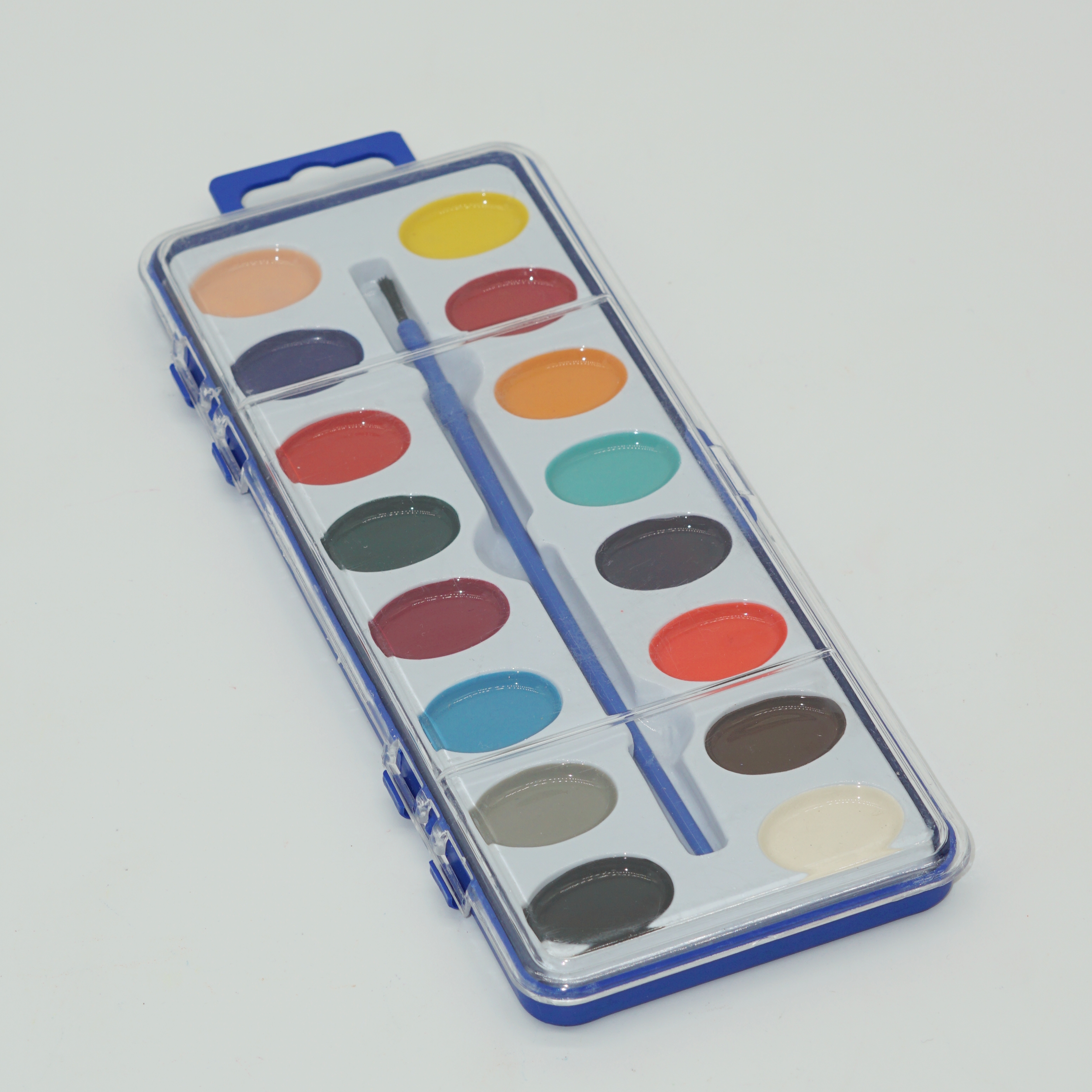 Factory Direct Lowest Price of 16 Colors Semi Moist Watercolor Set with Paintbrush 6