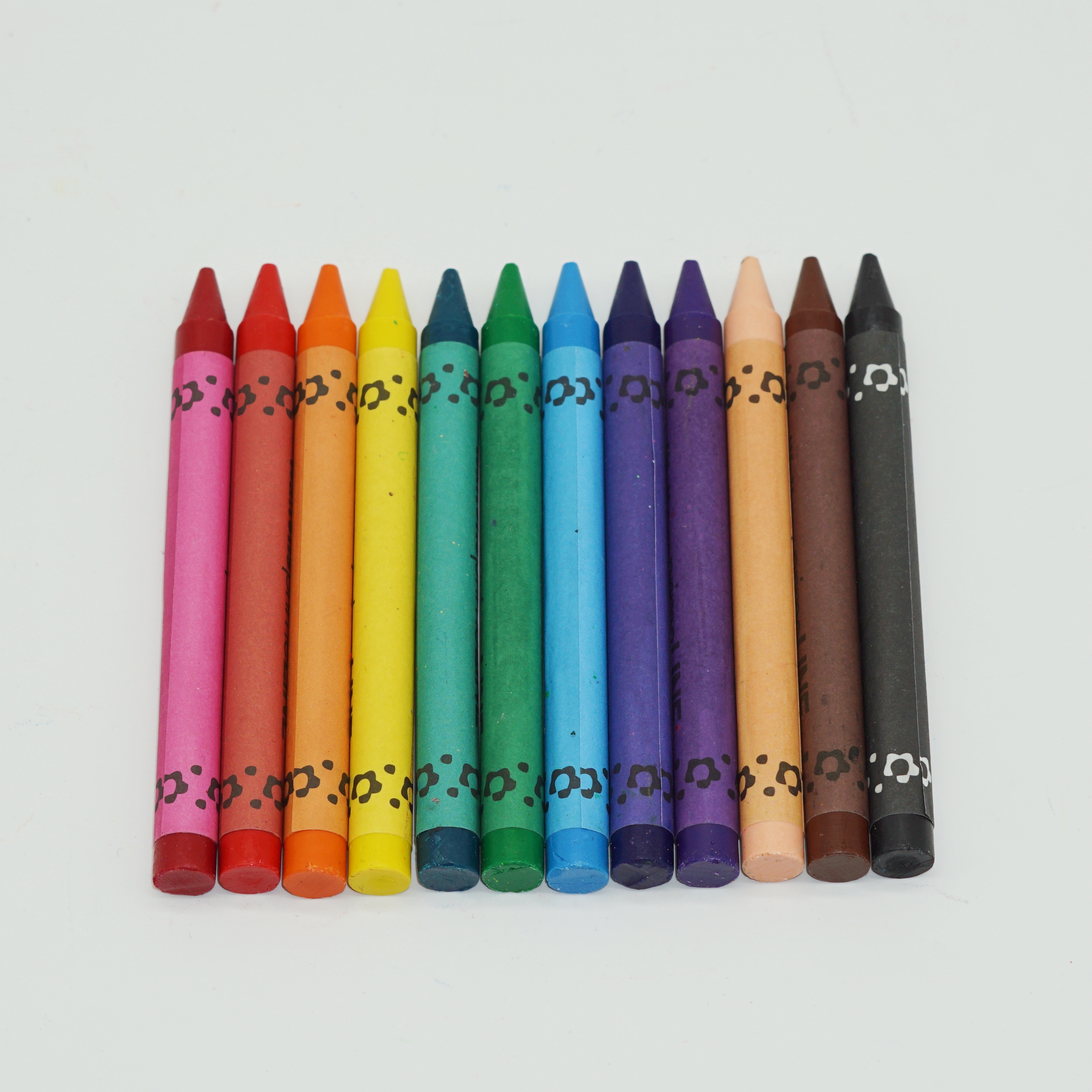 Cute Packaging 12 Colors Wax Crayons Set for Children 6