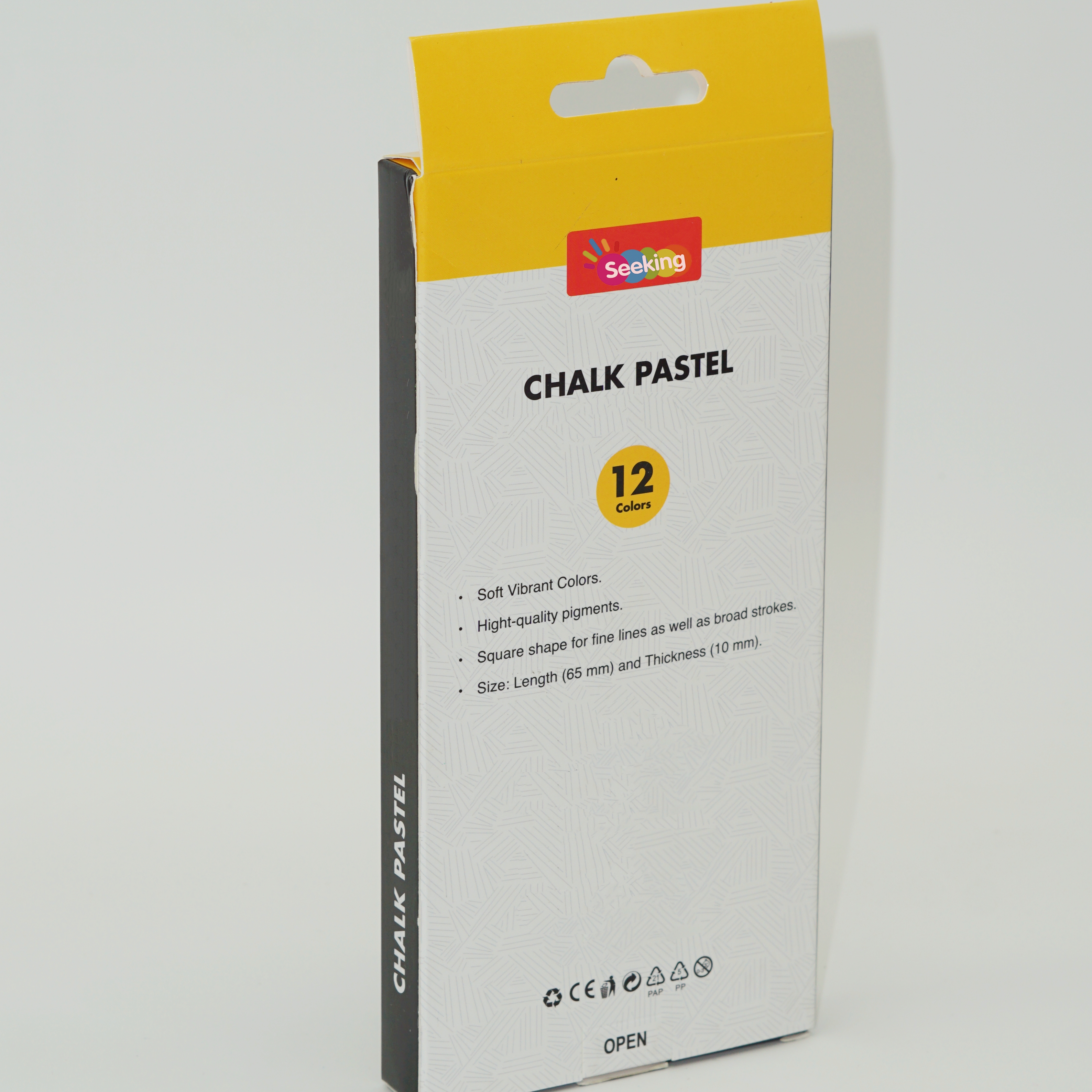 Soft Vibrant 12 Colors Chalk Pastel Set for Artist 6