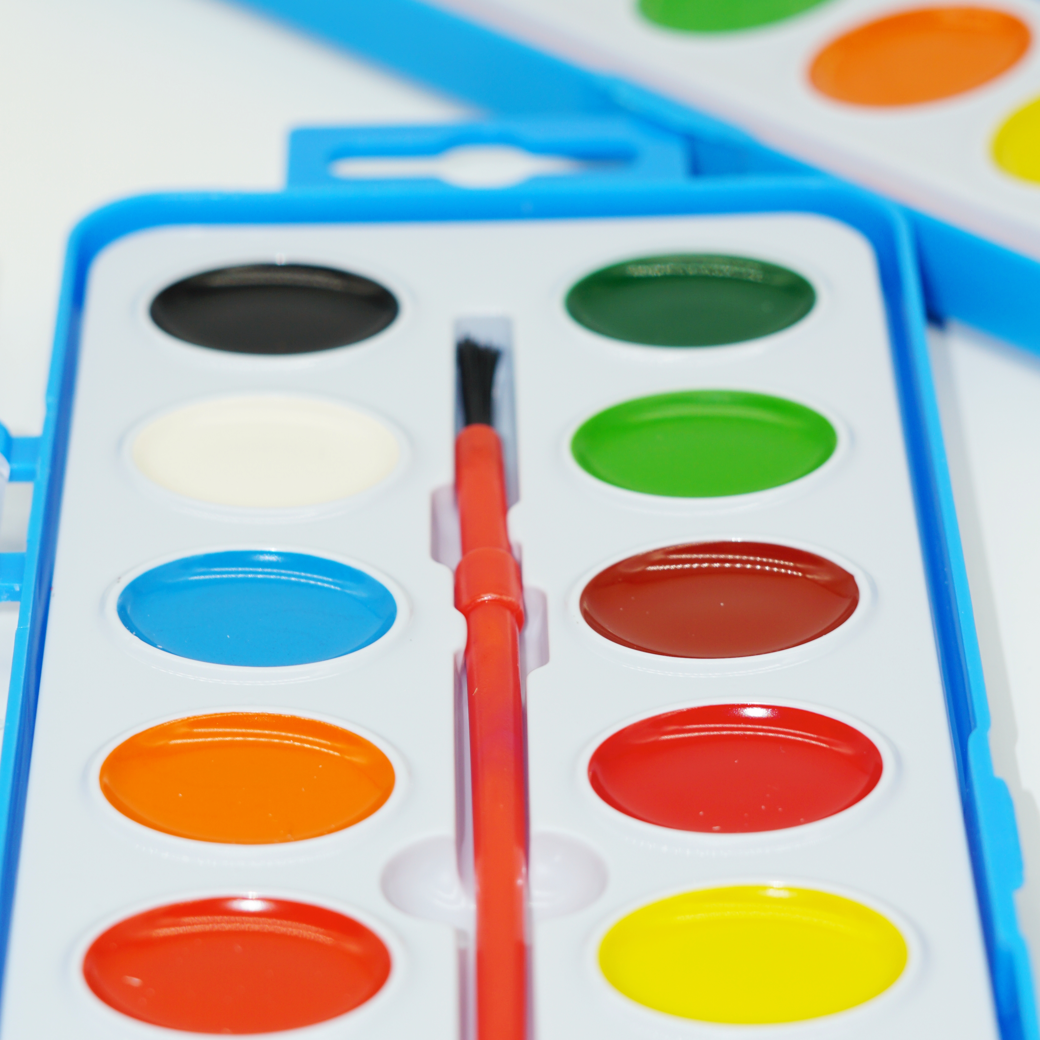 16 Colors Washable Watercolors Semi Dry Paint Includes Artist Brush 5