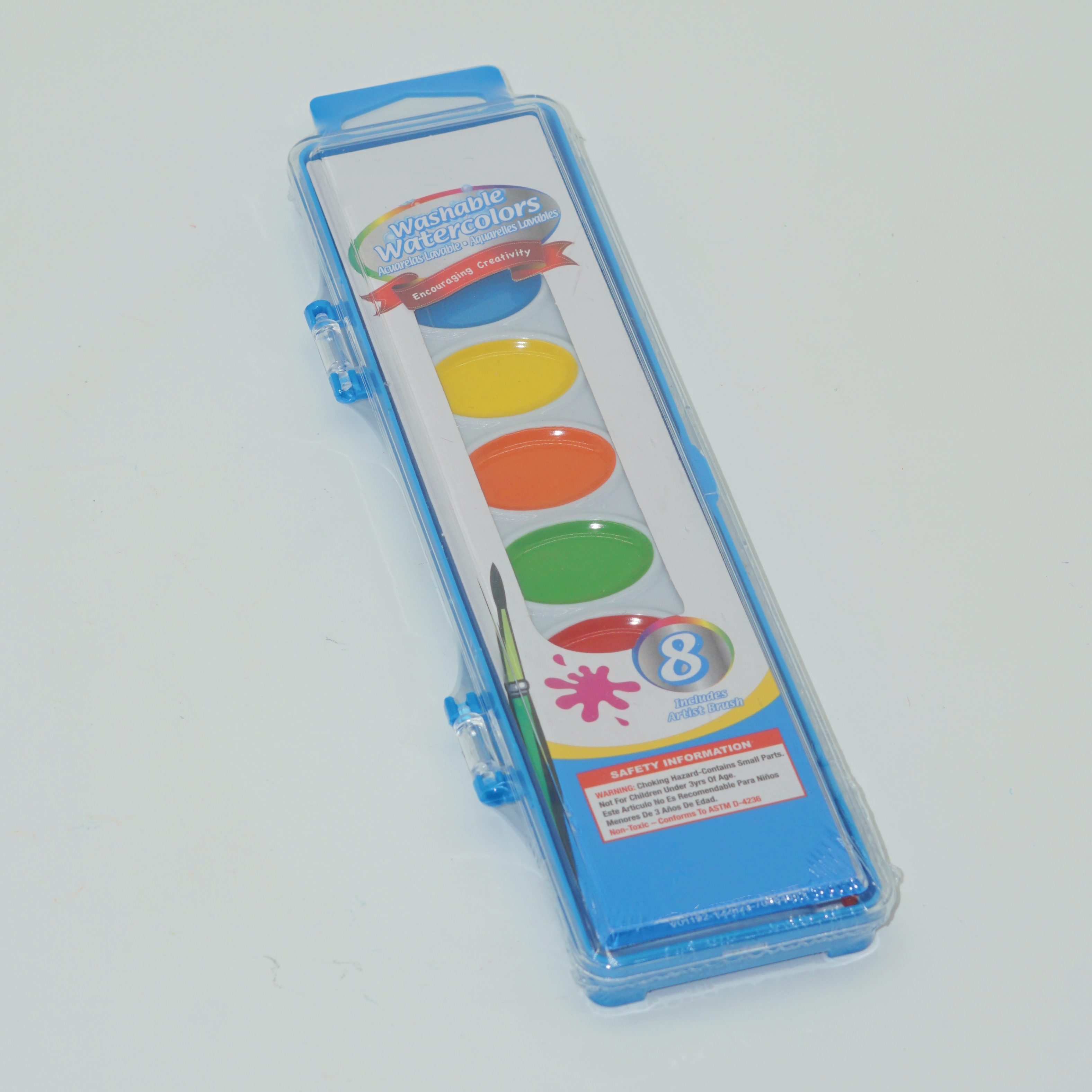 8 Colors Washable Watercolors Semi Dry Paint Includes Artist Brush 2
