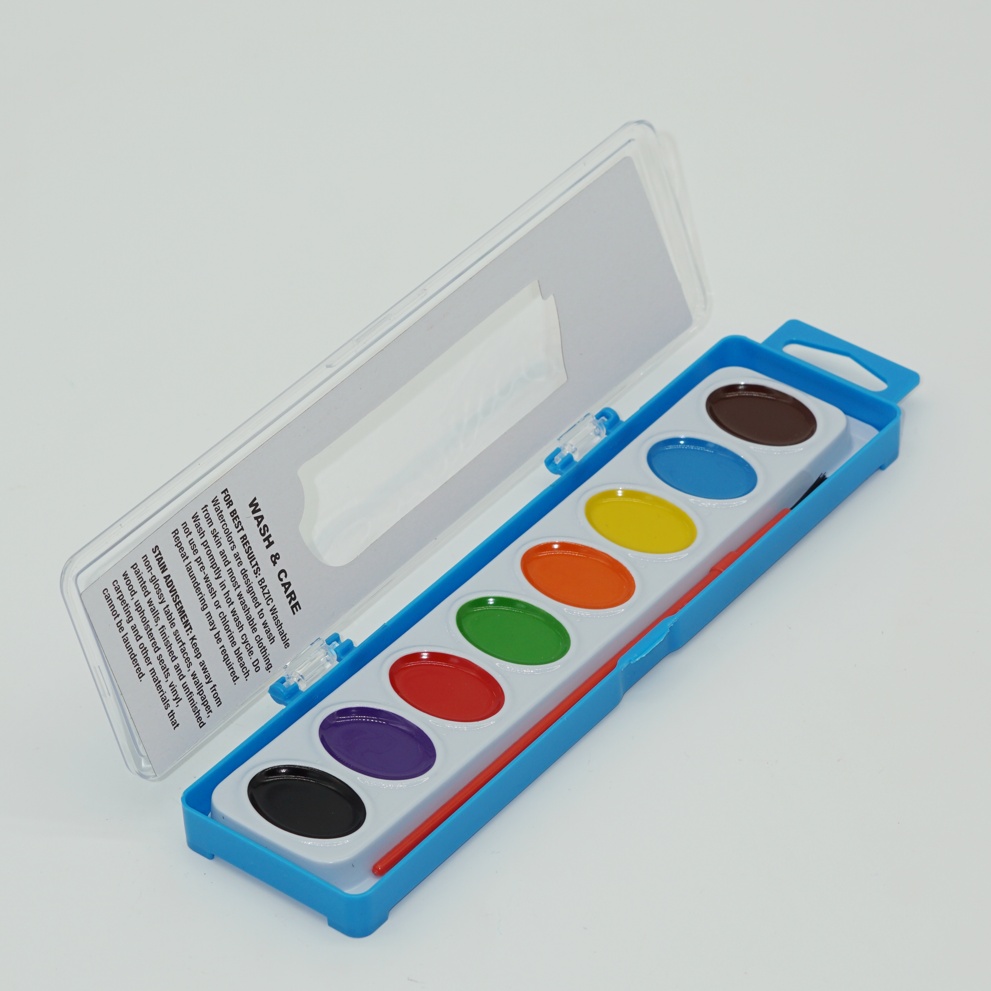 8 Colors Washable Watercolors Semi Dry Paint Includes Artist Brush 3