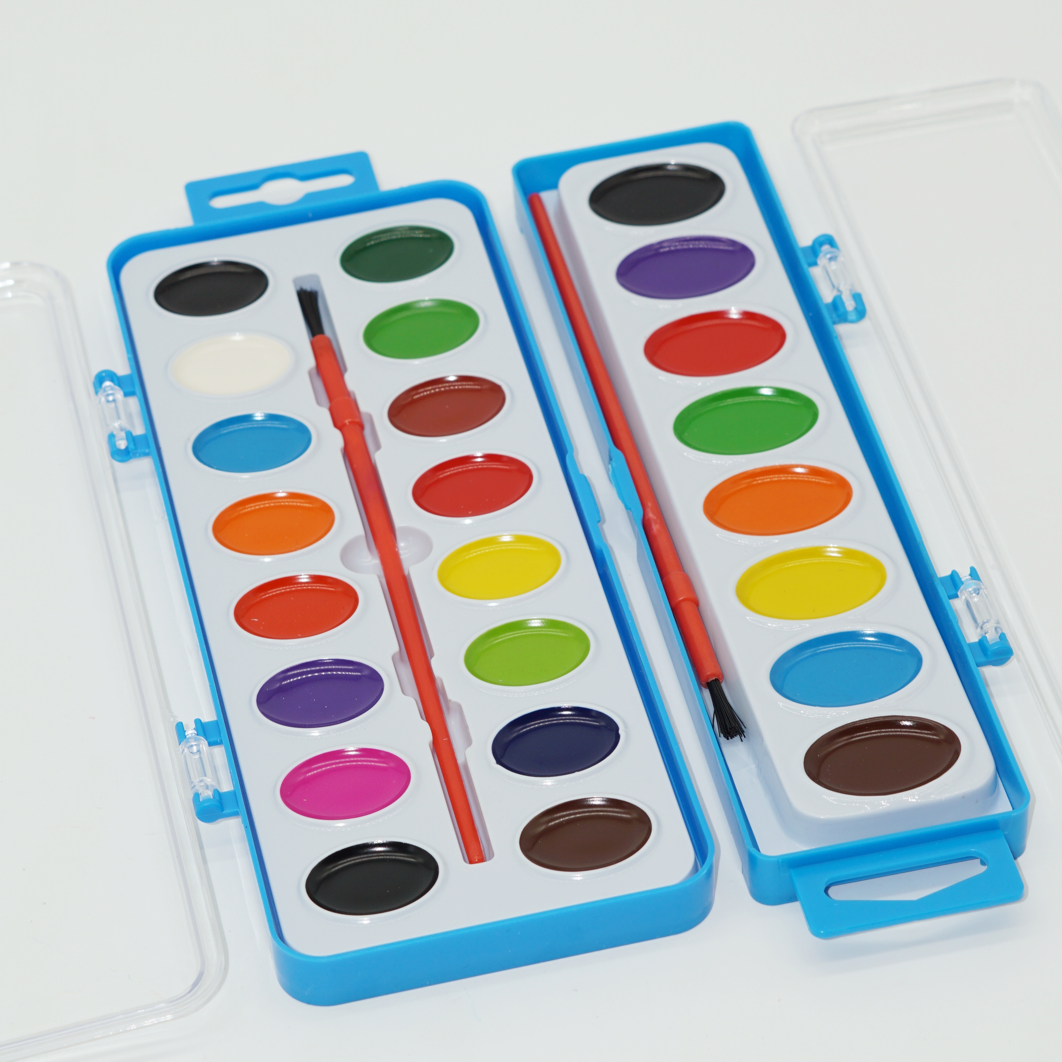 8 Colors Washable Watercolors Semi Dry Paint Includes Artist Brush 8