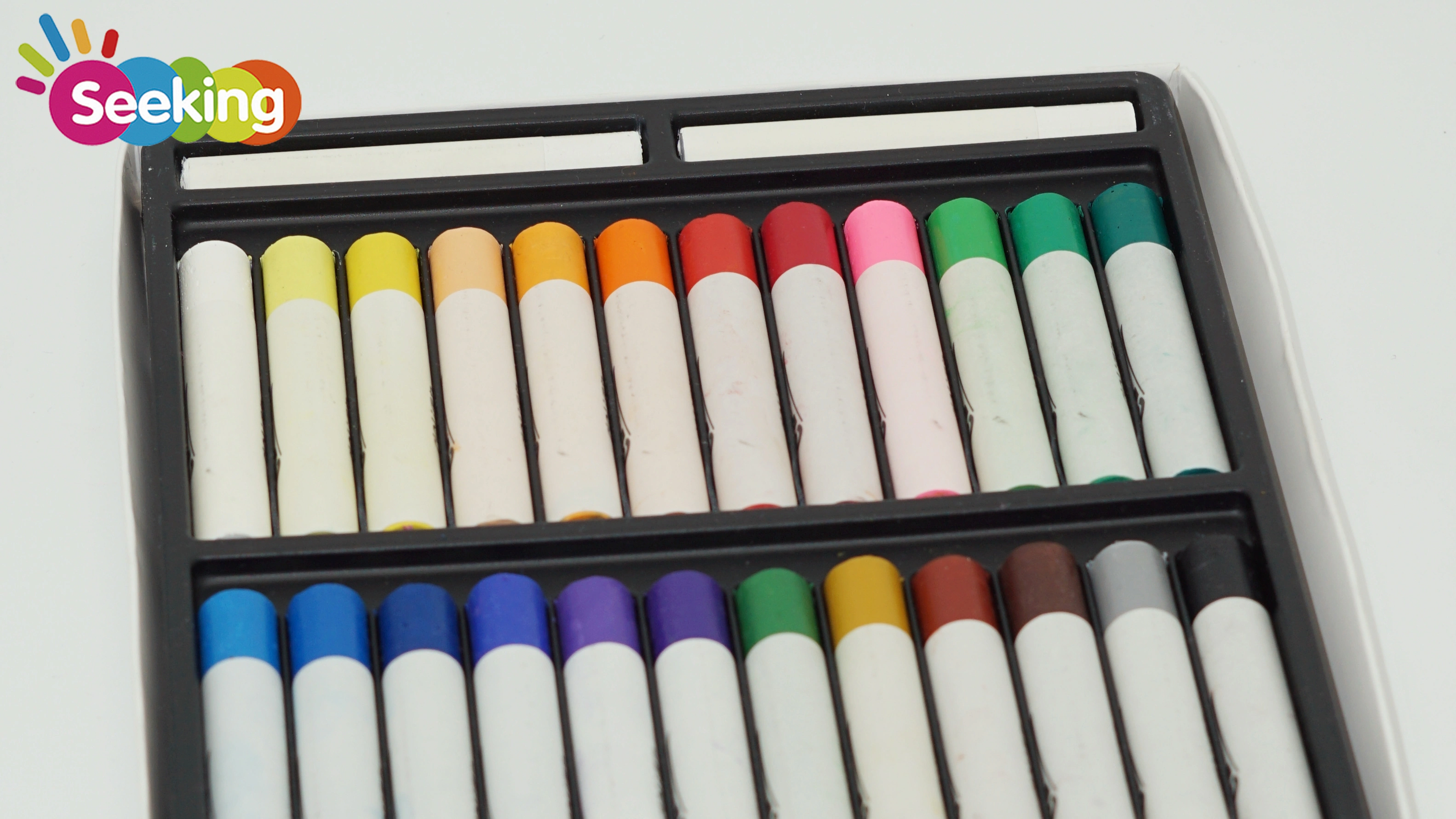 Venta al por mayor, juego de 26 pinturas suaves personalizadas, 24 colores pastel al óleo, 2 colores blancos adicionales, para niños y artistas. 1