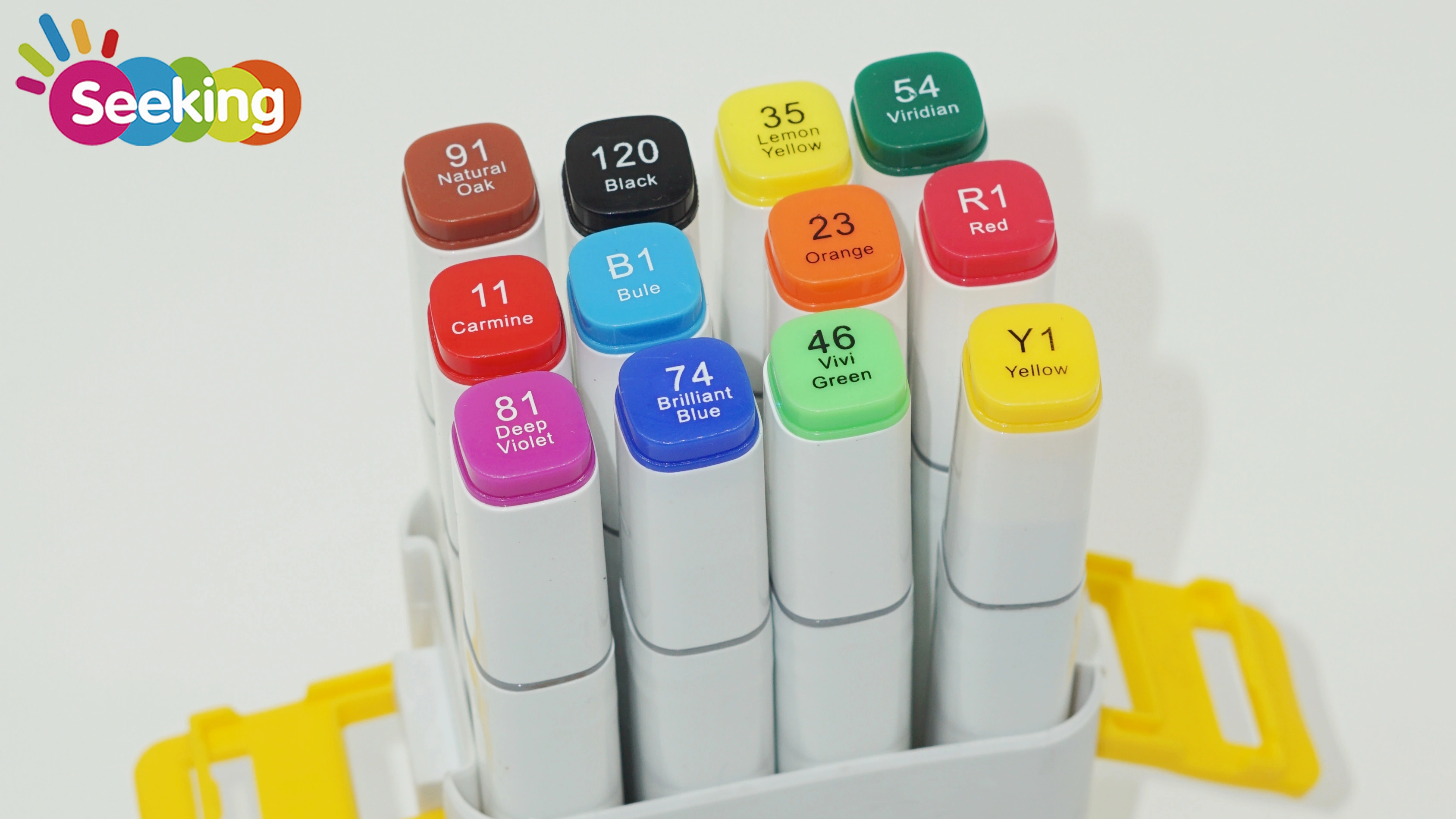 Marcador de alcohol profesional de 12 colores con doble cabezal para artistas 1