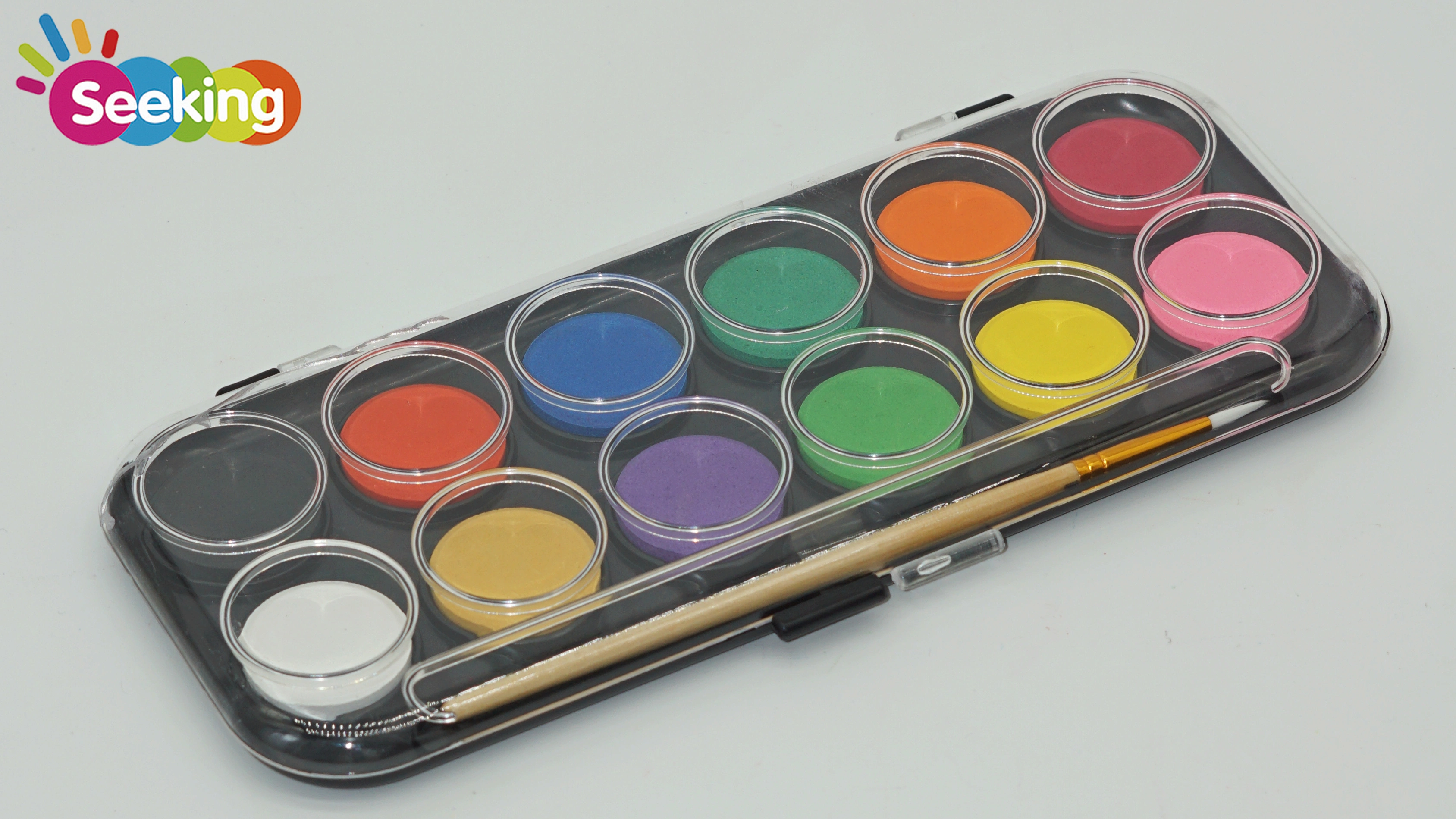 Fabricantes de juegos de acuarelas sólidas de 12 colores personalizados de China | Buscando 1