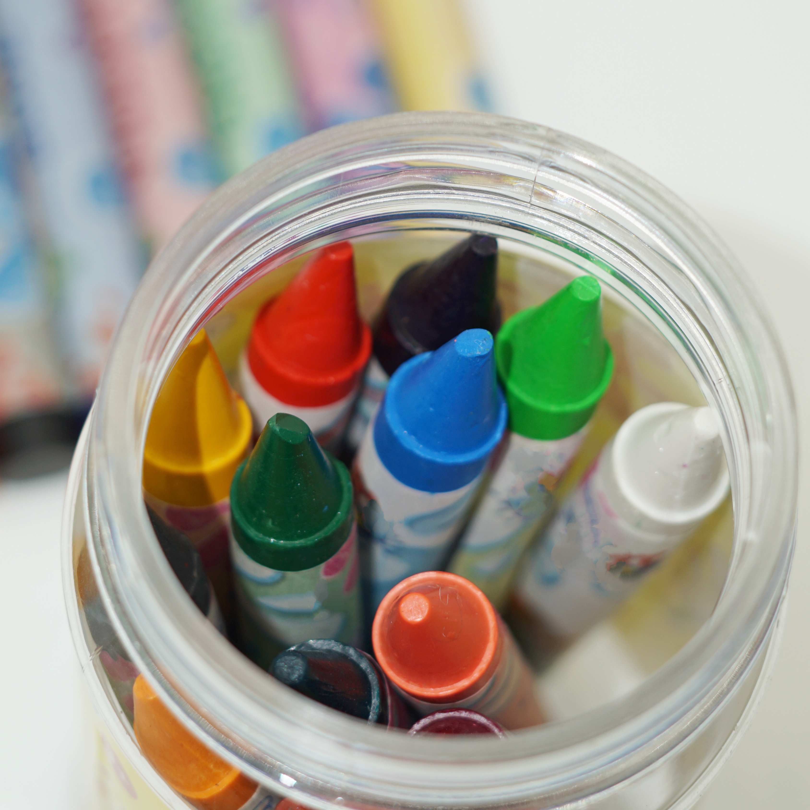 High Quality Non-Toxic 20 Colors Jumbo Crayon Plastic Bottle Set 8