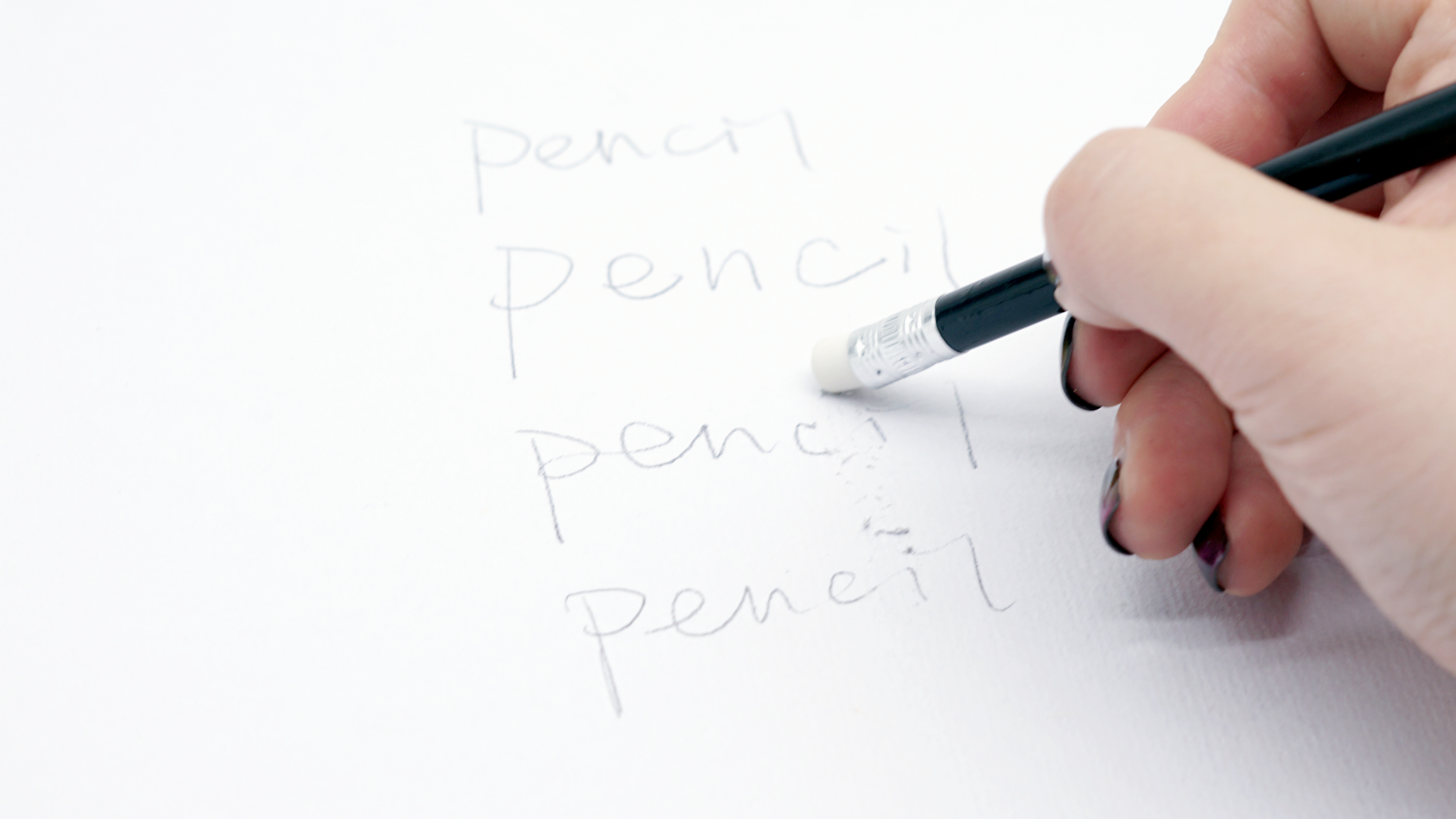 Standard Wood Cased Graphite Pencil With Erasers 4