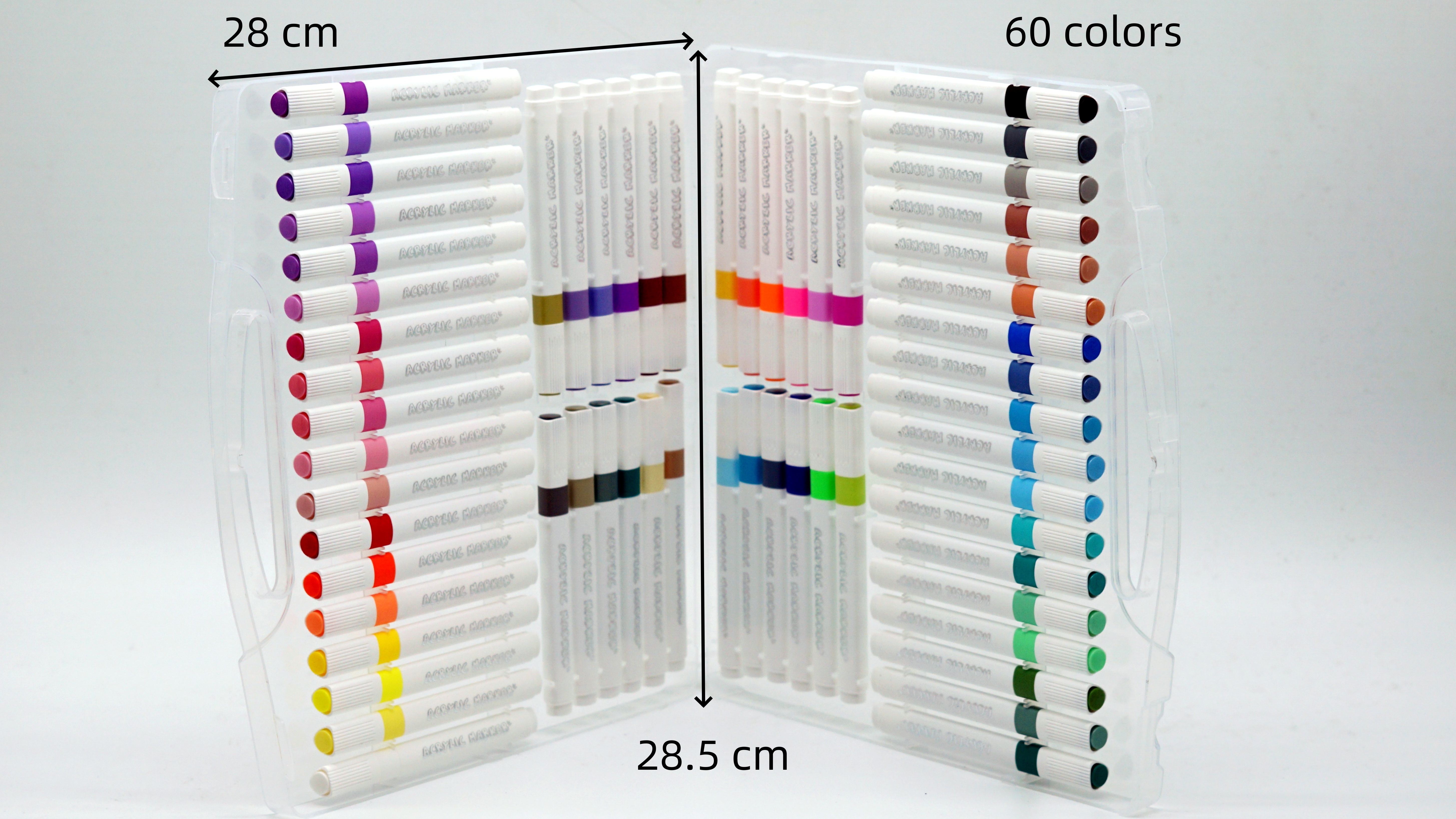 60 Colors Acrylic Marker Set 1