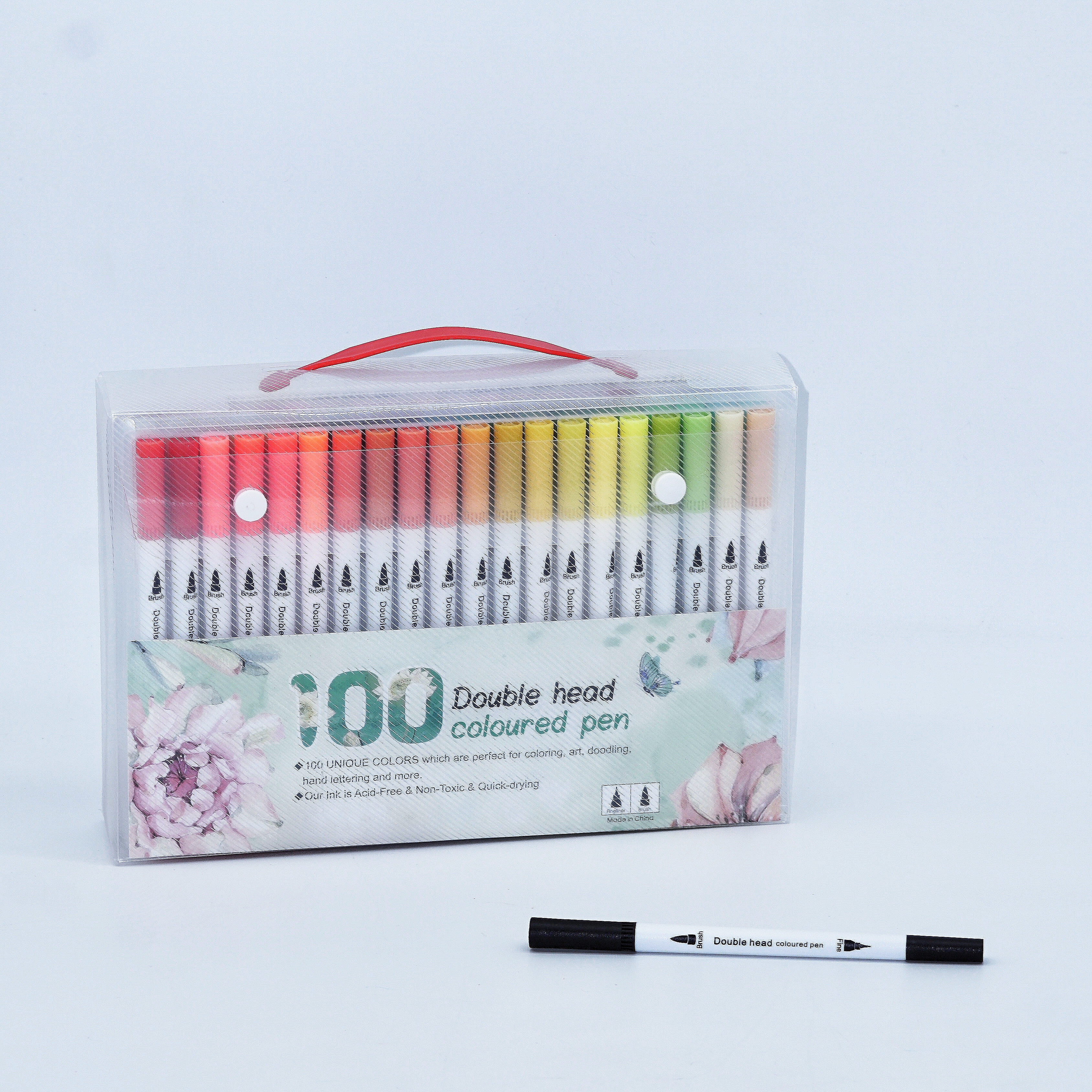 36 Colors Dual Tip Brush Pens with Brush Tip and Fine Tip 3