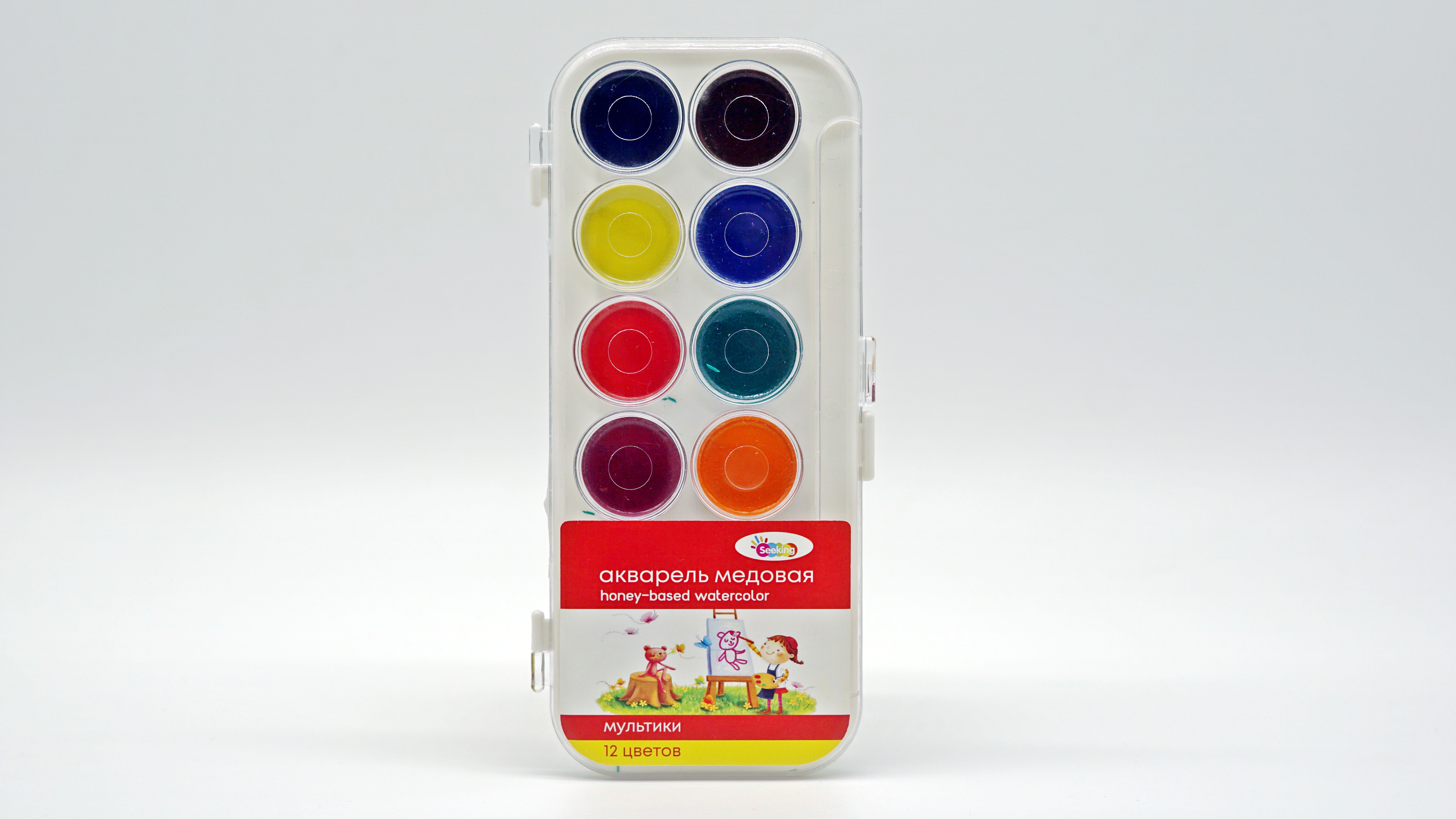 Best 12 colors semi dry watercolor paint factory price 1
