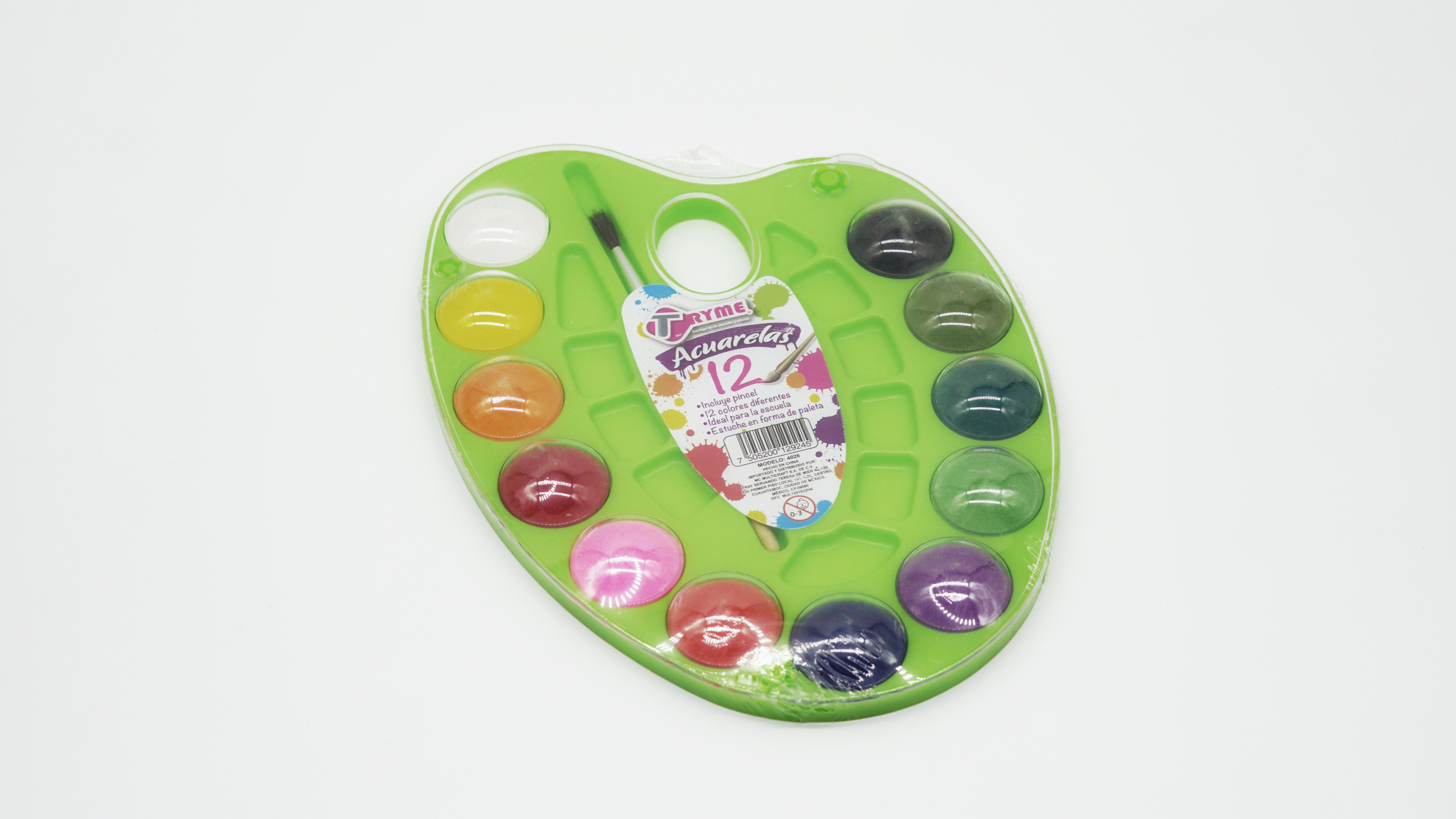12 Colors Horseshoe Watercolour Plate Solid Pigment Set 2