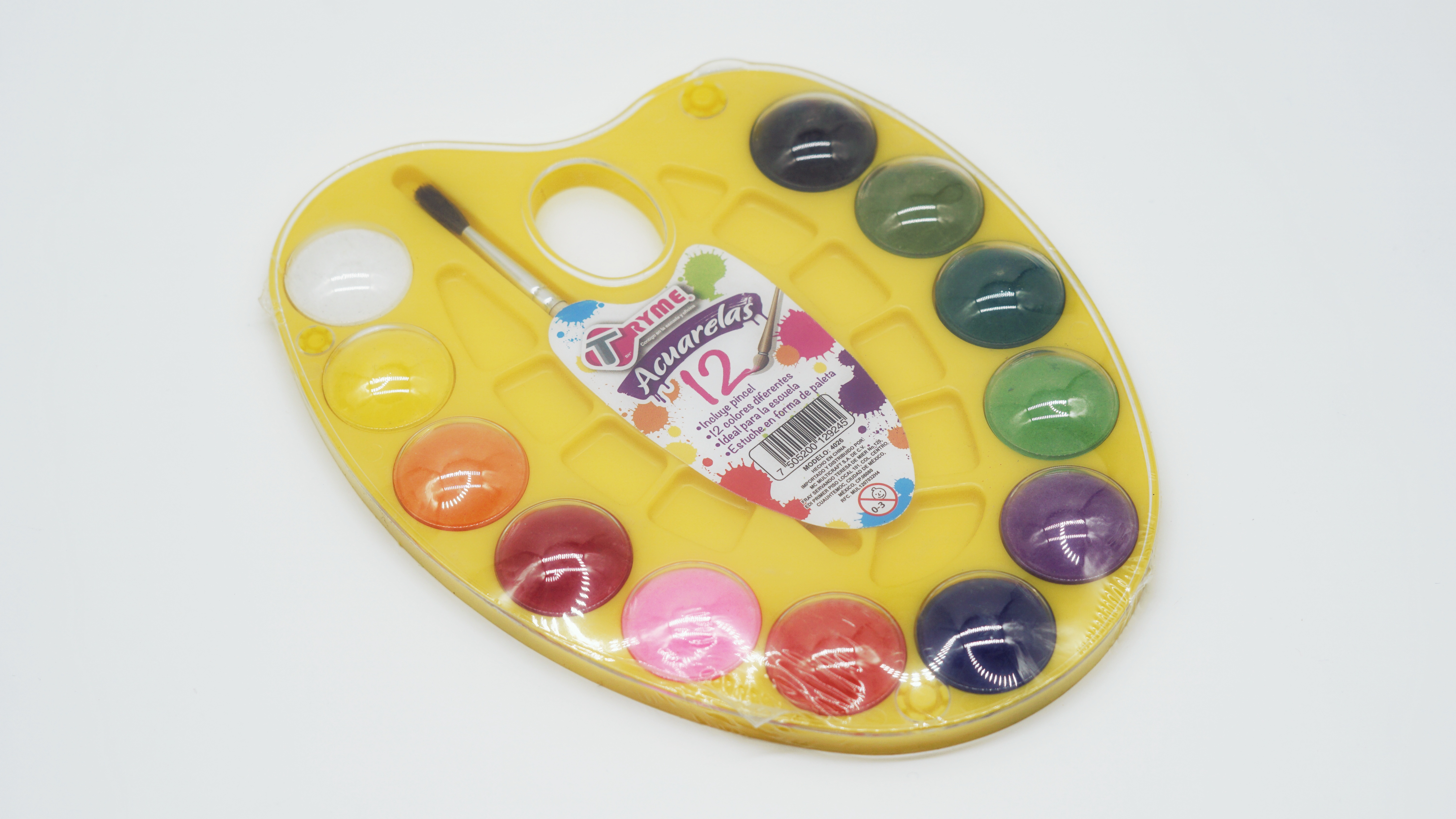 12 Colors Horseshoe Watercolour Plate Solid Pigment Set 3