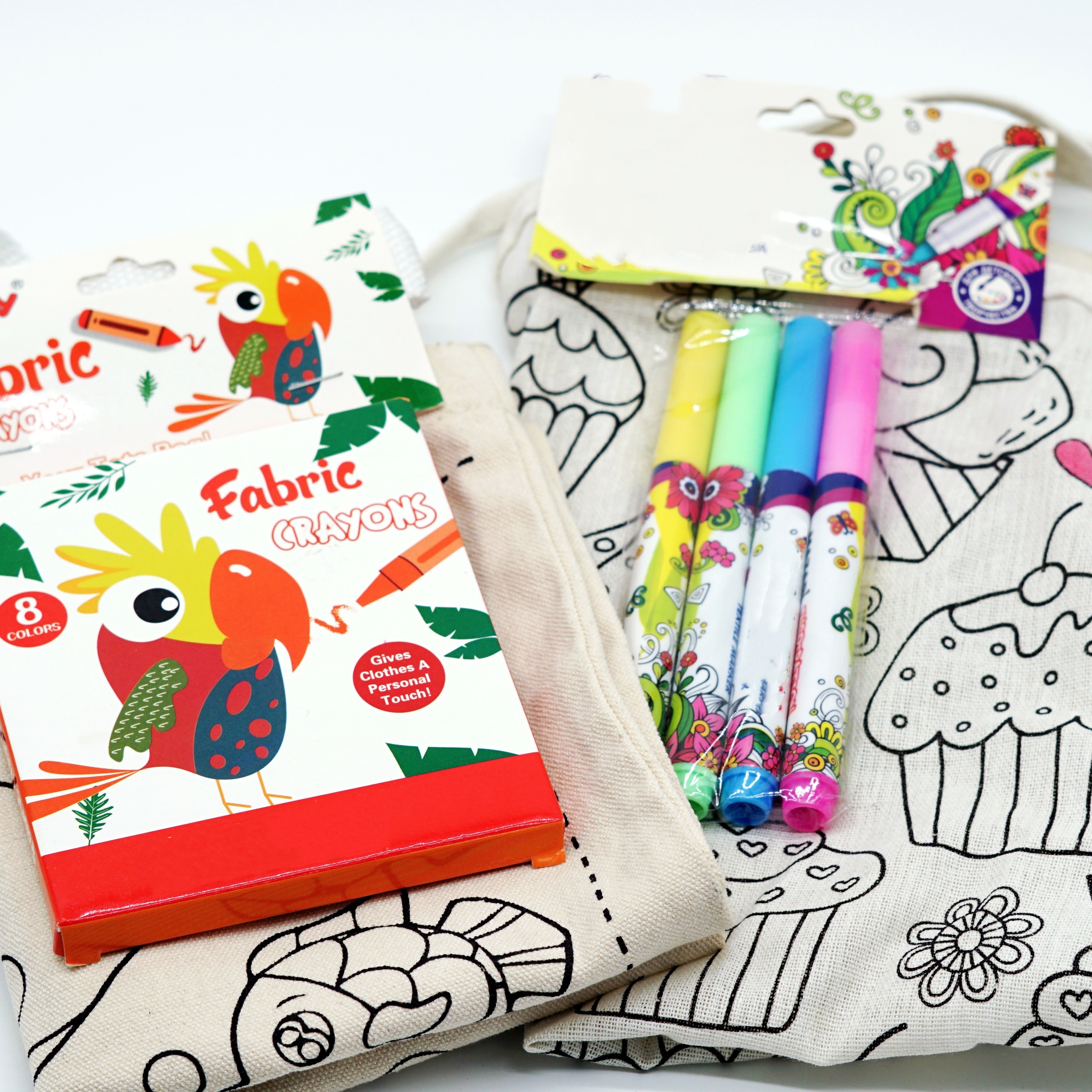Fabric Watercolor Pen With Fabric Apron Or Fabric Carrier Bag 4