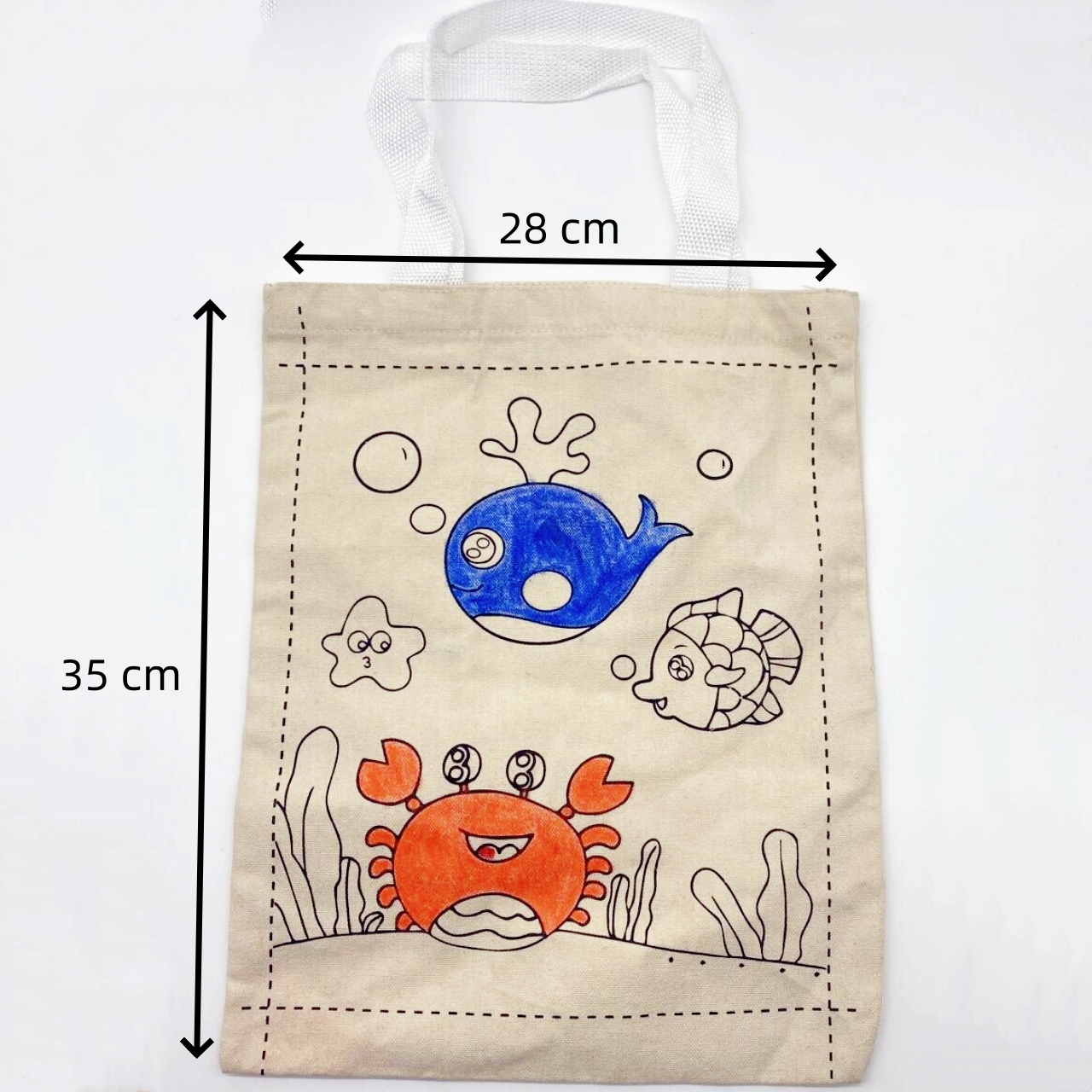 Fabric Watercolor Pen With Fabric Apron Or Fabric Carrier Bag 1