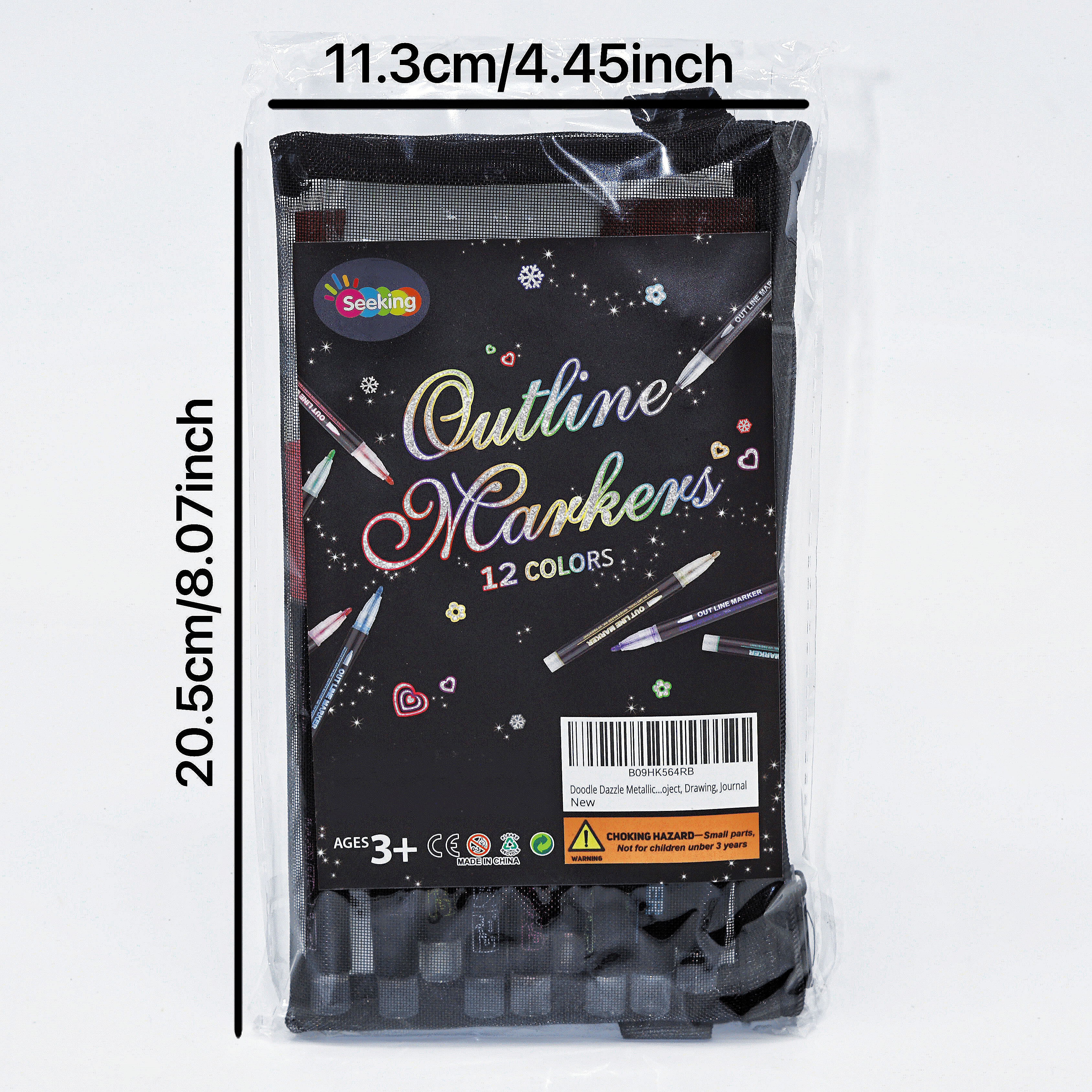12 Colors Outline Markers Pens Gift Packaging Set 4
