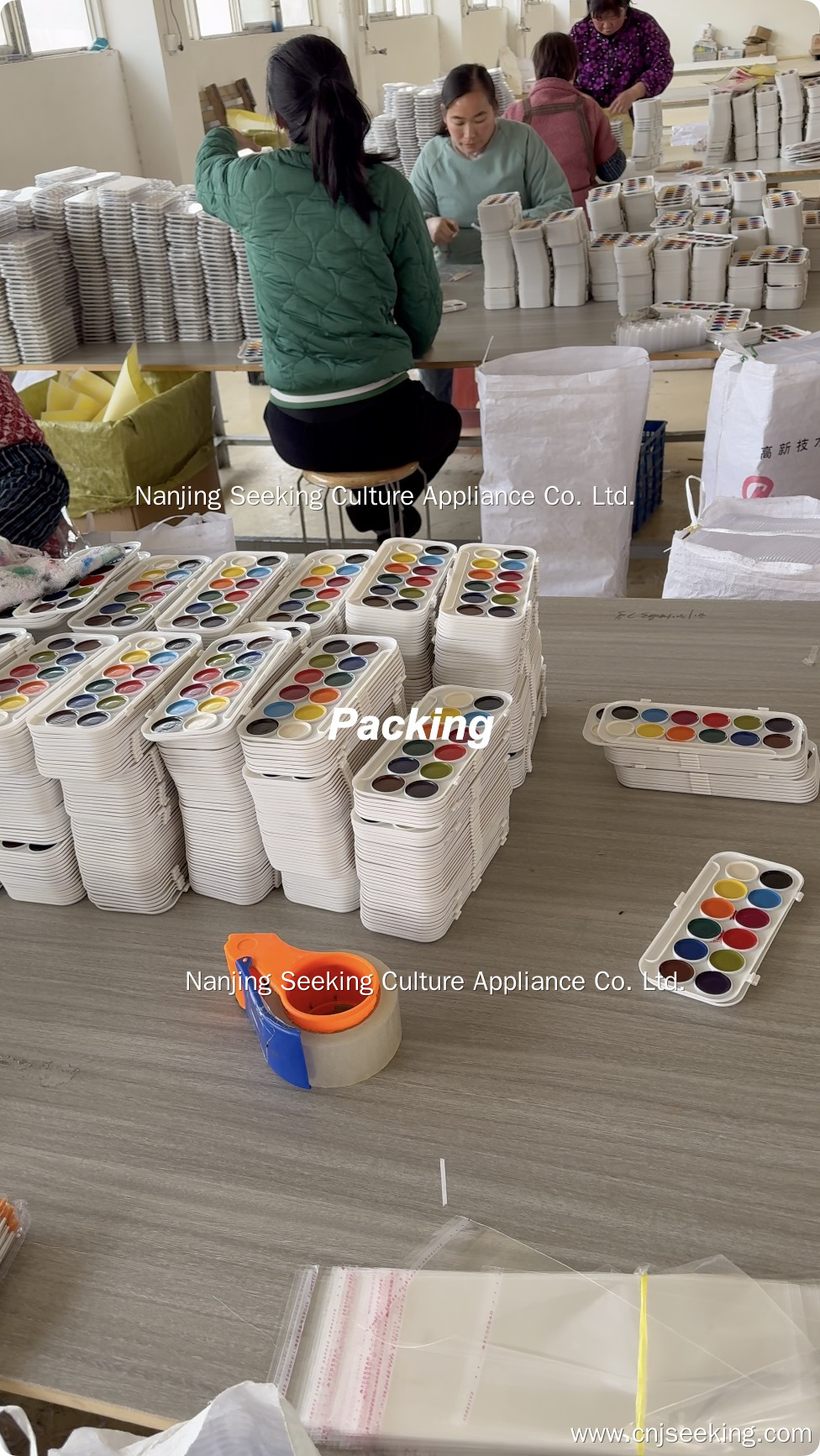 The Whole Production of Semi-moist Watercolor Set in Our Factory | Seeking 7