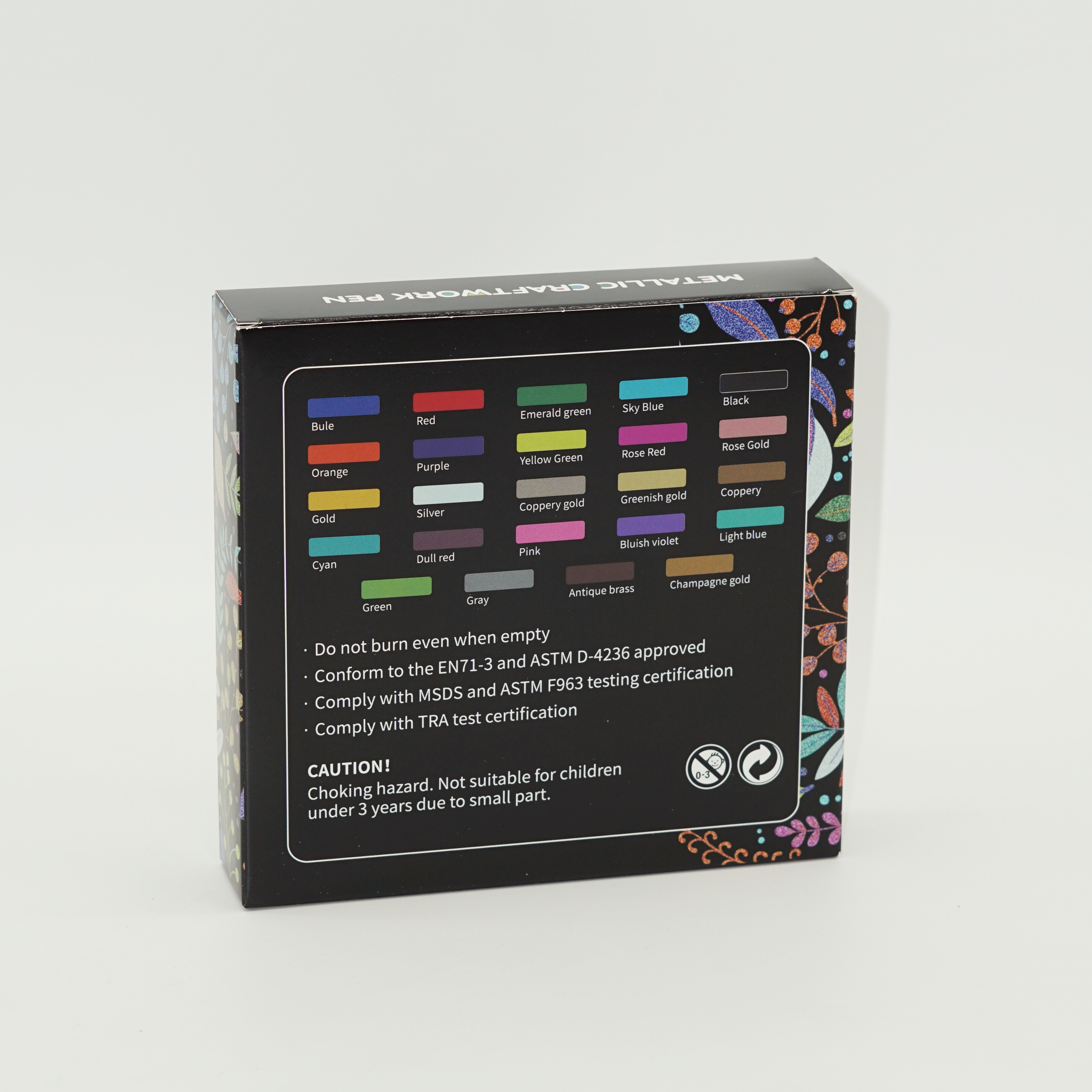 Quick Shipment Wholesale 12/24/36 Colors Metallic Craft Pen Acrylic Marker Sign-in Greeting Card Album DIY 5