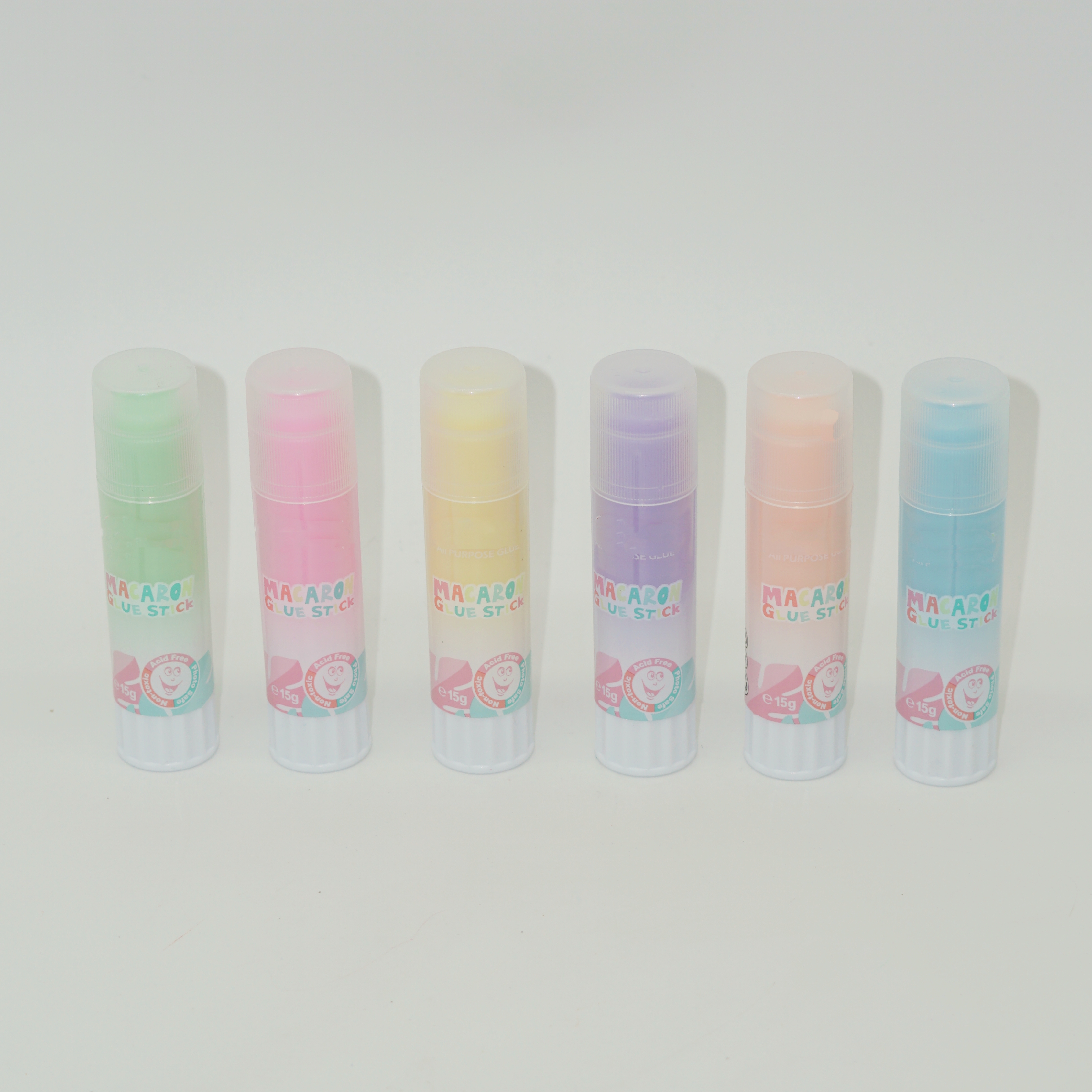 Novedades en papelería, pegamento sólido en gel de colores personalizado, 8 g, 15 g y 21 g, material de barra de pegamento para manualidades, escuela y oficina. 6