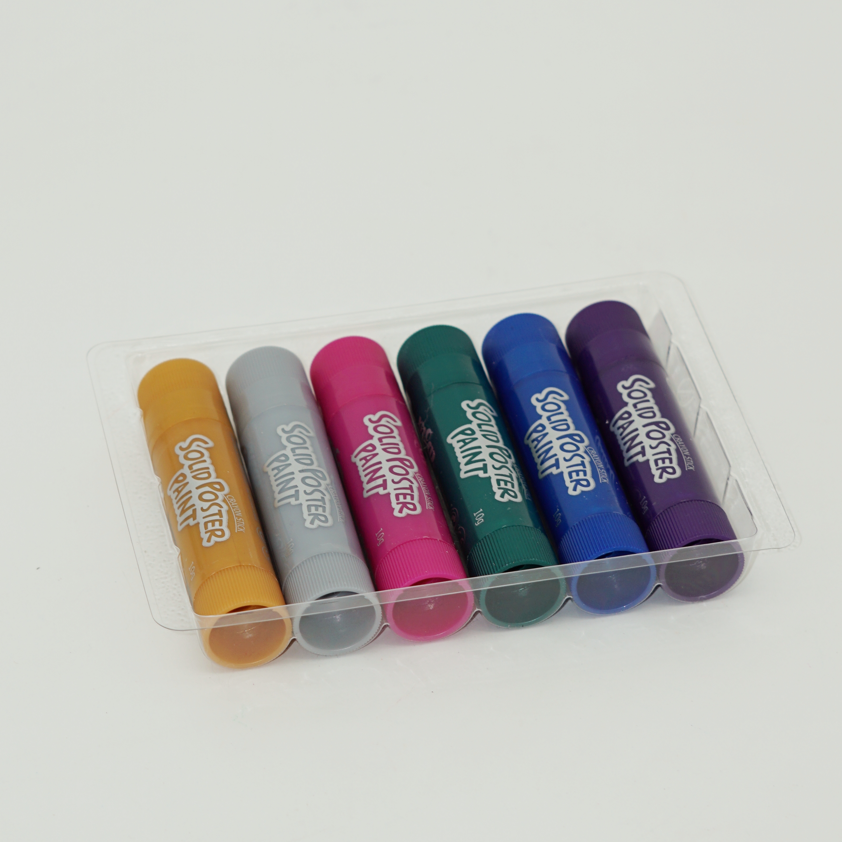 Custom Children Quick Dry No Dirty Wax Crayon Solid Tempera Twistable 6/12/18 Colors Soft Sticks Poster Color Paint 4