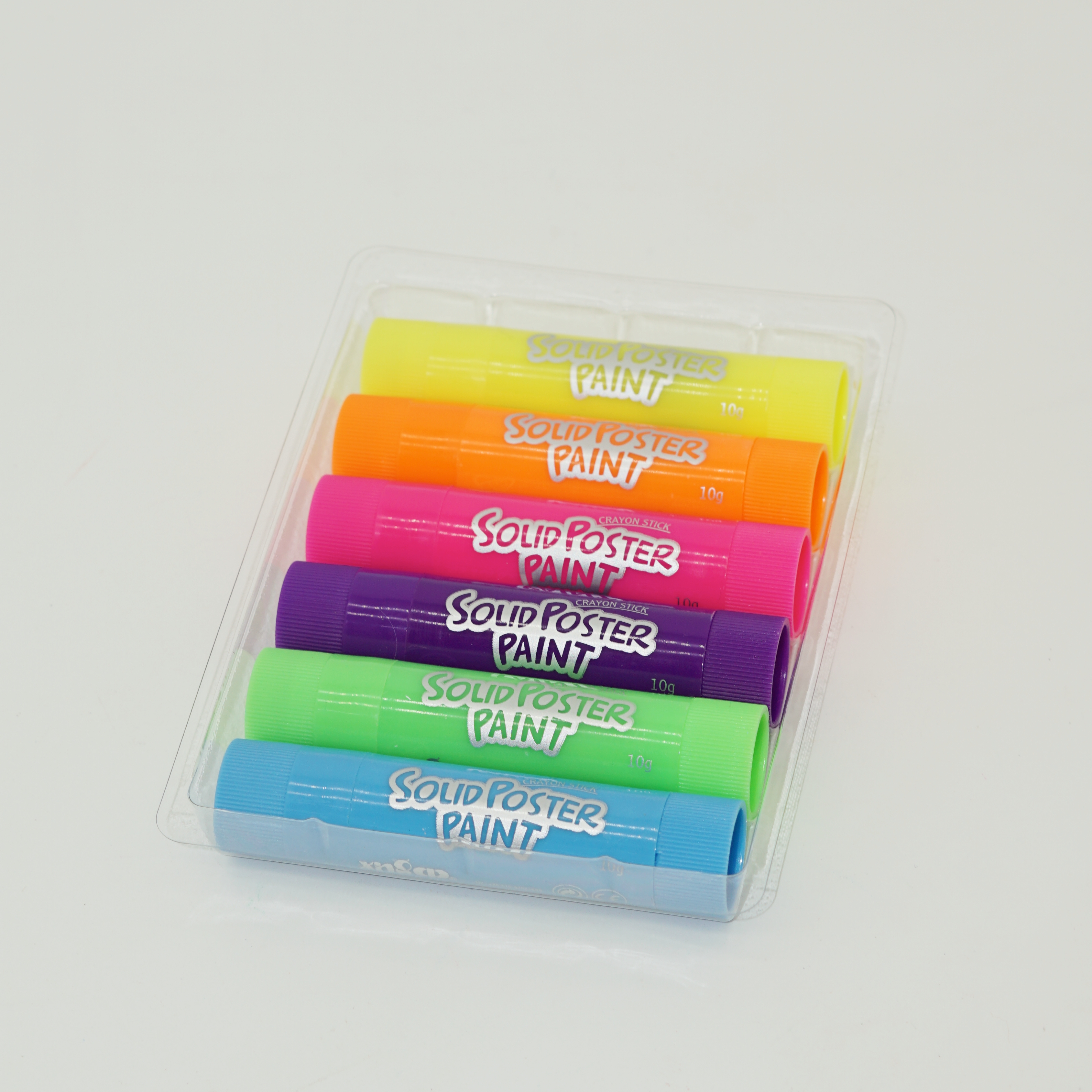 Custom Children Quick Dry No Dirty Wax Crayon Solid Tempera Twistable 6/12/18 Colors Soft Sticks Poster Color Paint 5