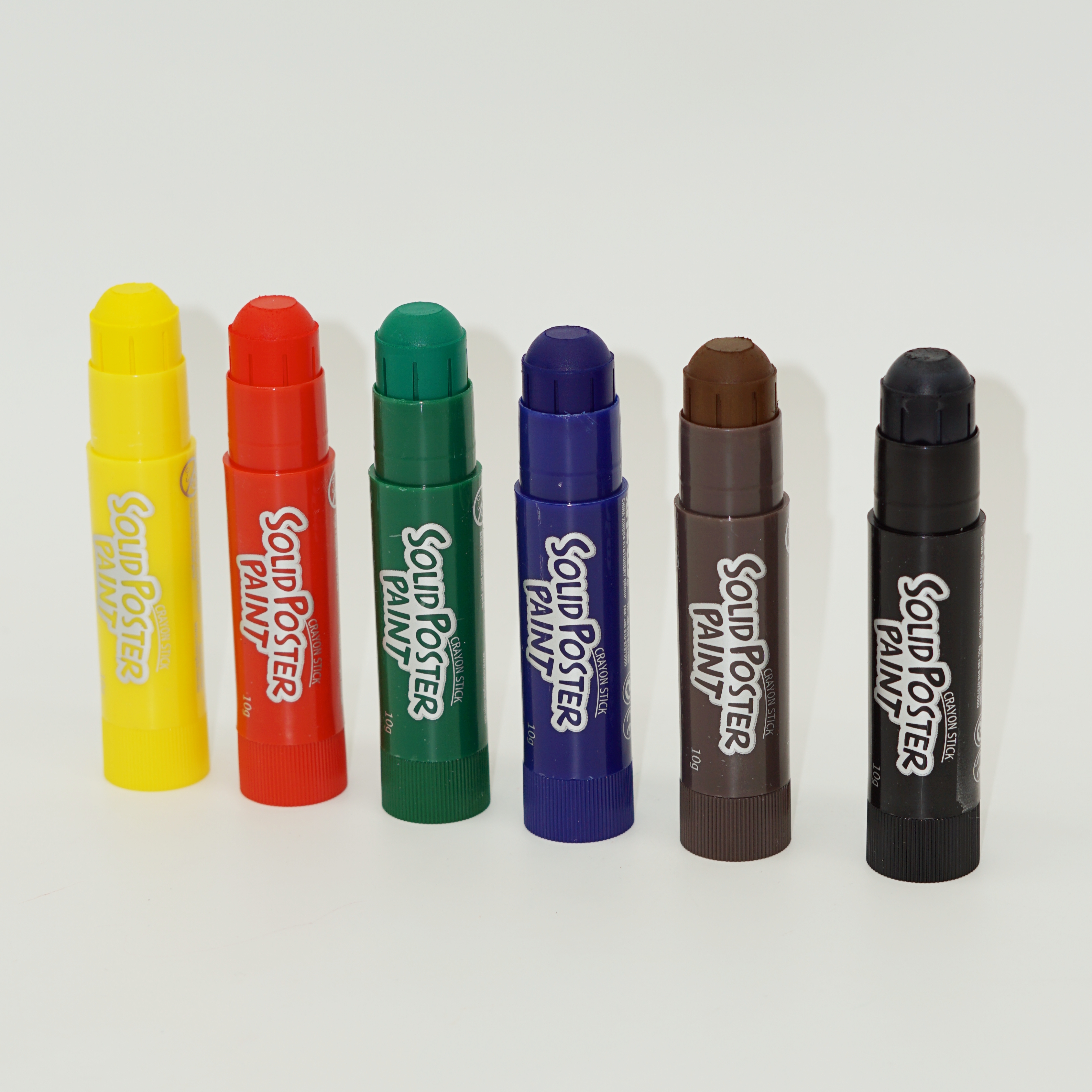 Custom Children Quick Dry No Dirty Wax Crayon Solid Tempera Twistable 6/12/18 Colors Soft Sticks Poster Color Paint 3