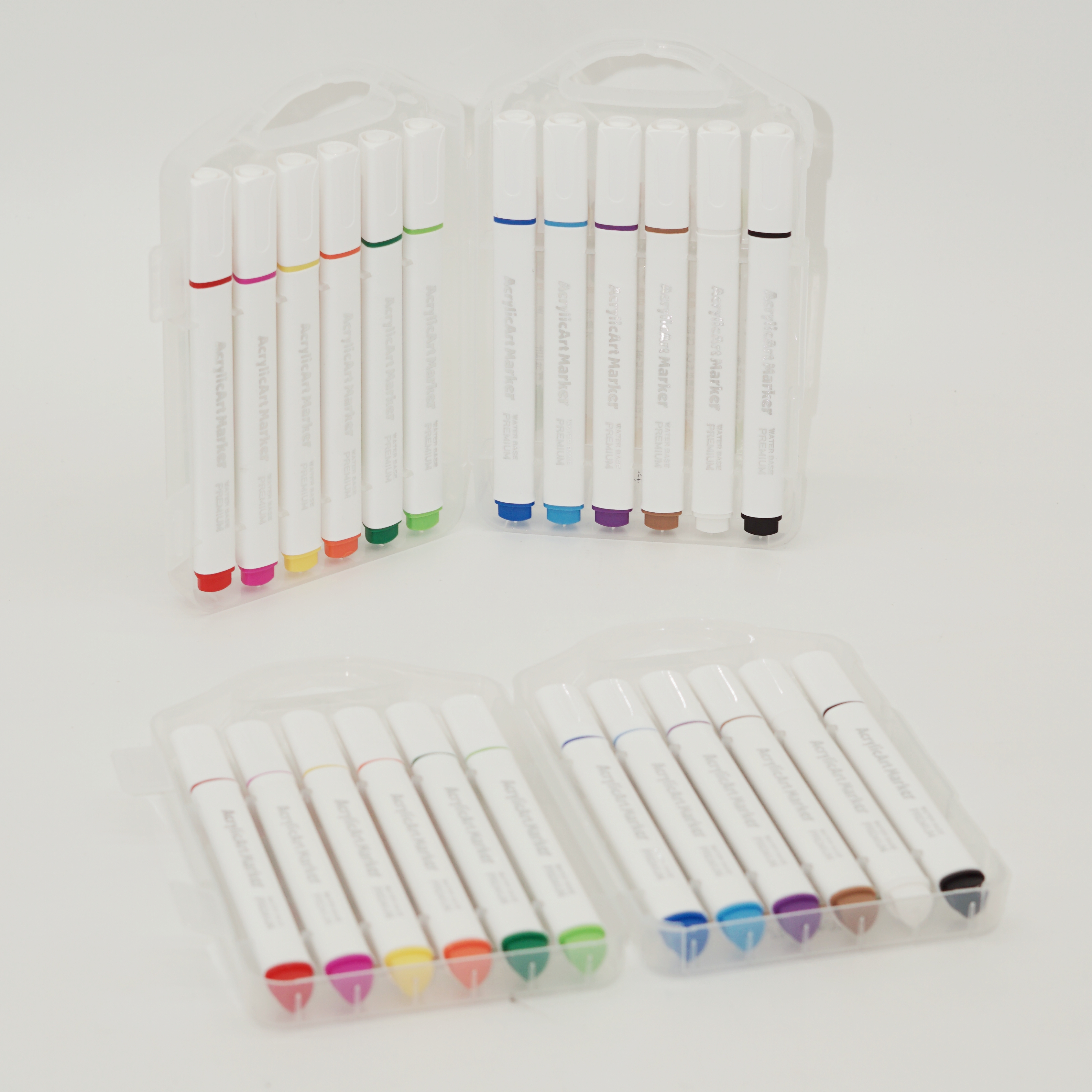 Wholesale Custom High Quality Triangle Barrel Acrylic Marker Stationery Art Supplies Set Manufacturer 3