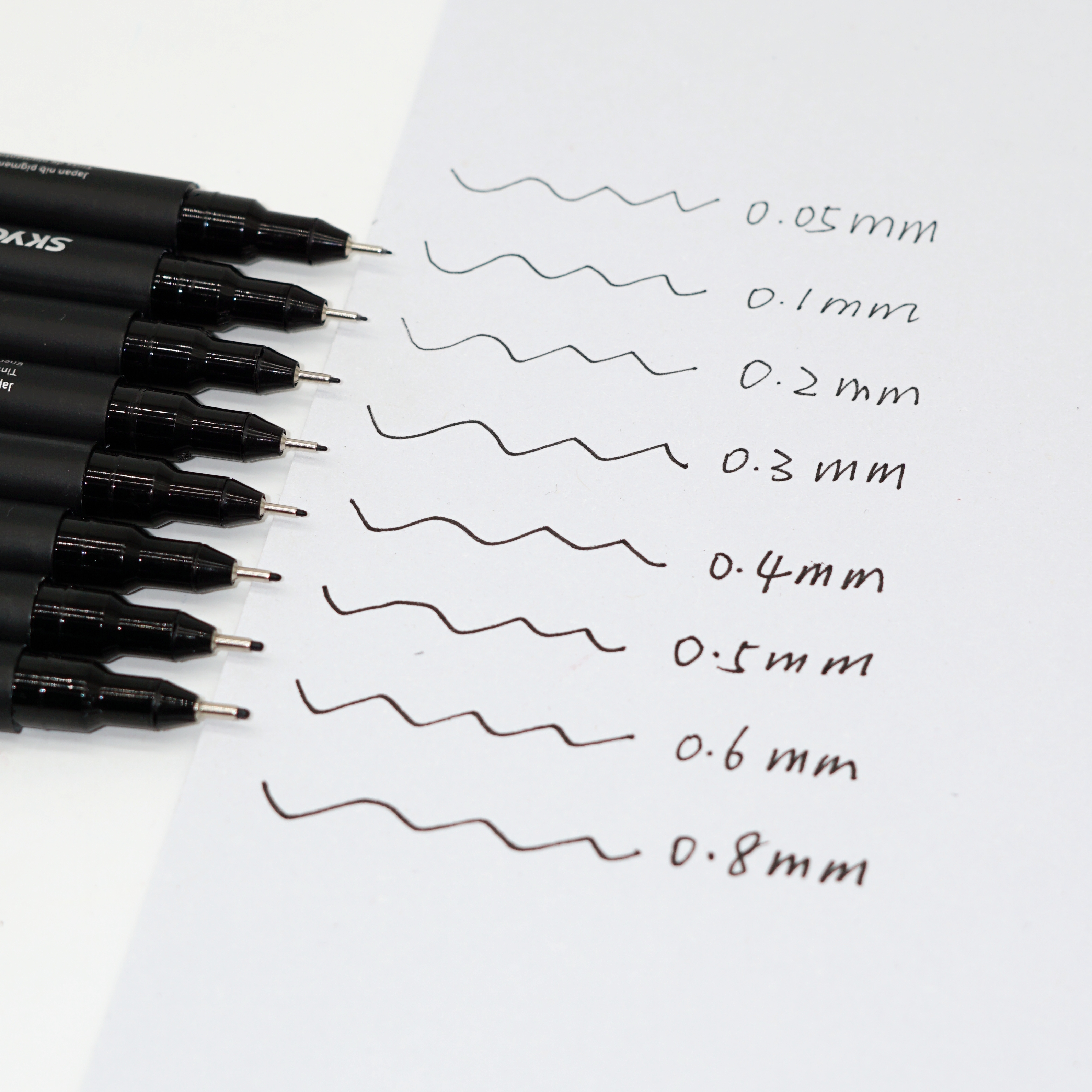 High Quality Wholesale Eight Nibs Styles Black Needle Hook Line Drawing Pen Stationery Set Supplier 5