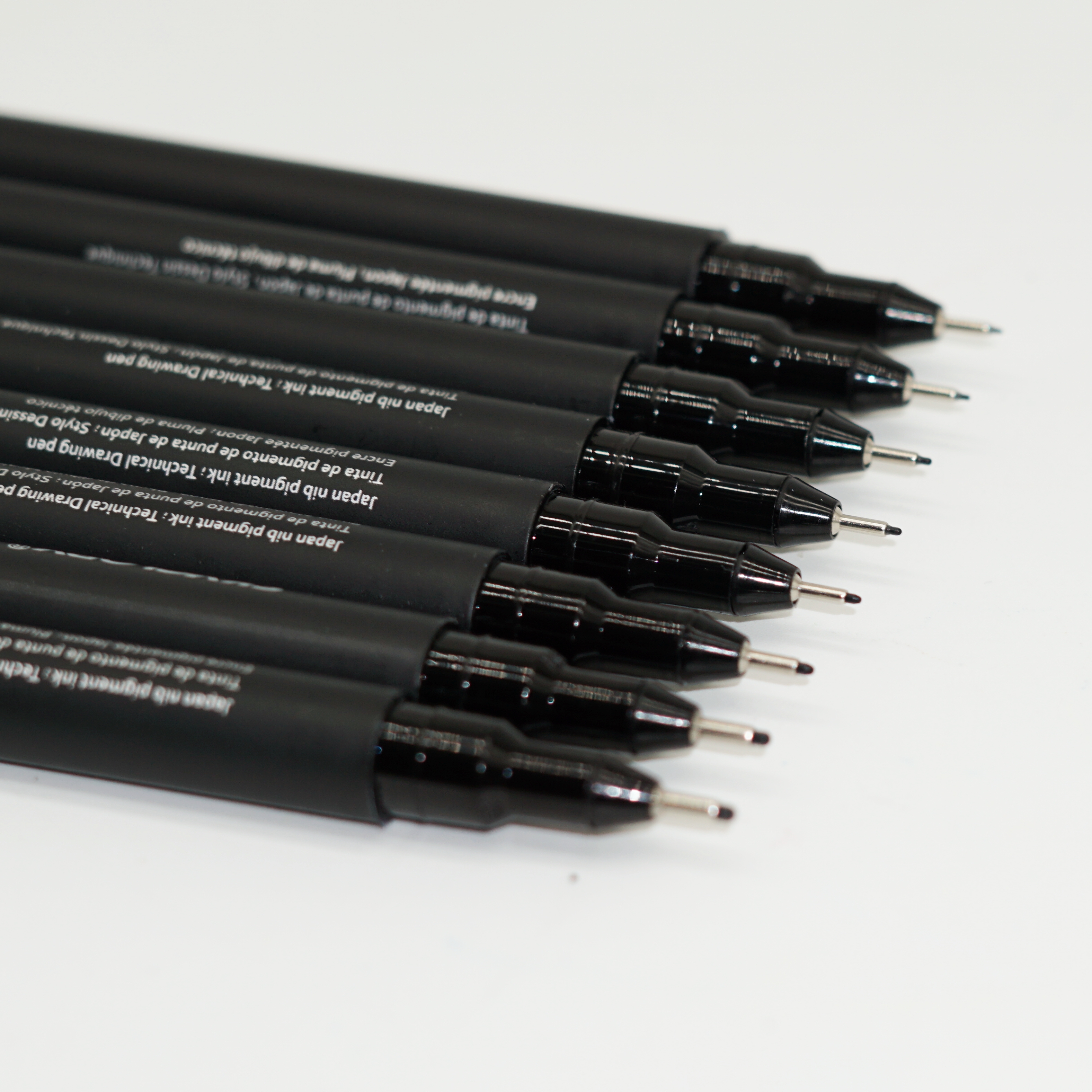 High Quality Wholesale Eight Nibs Styles Black Needle Hook Line Drawing Pen Stationery Set Supplier 4
