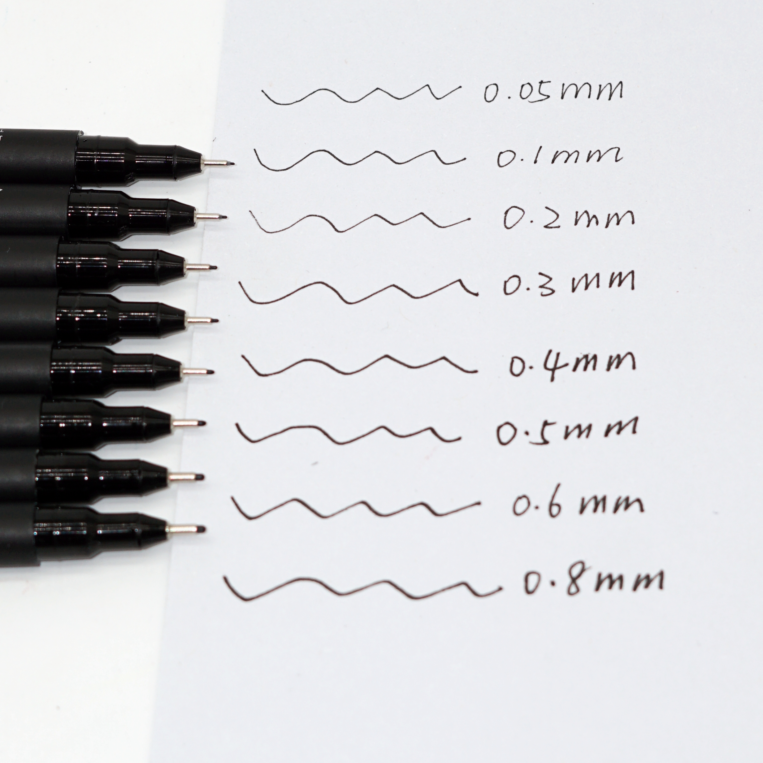 High Quality Wholesale Eight Nibs Styles Black Needle Hook Line Drawing Pen Stationery Set Supplier 2