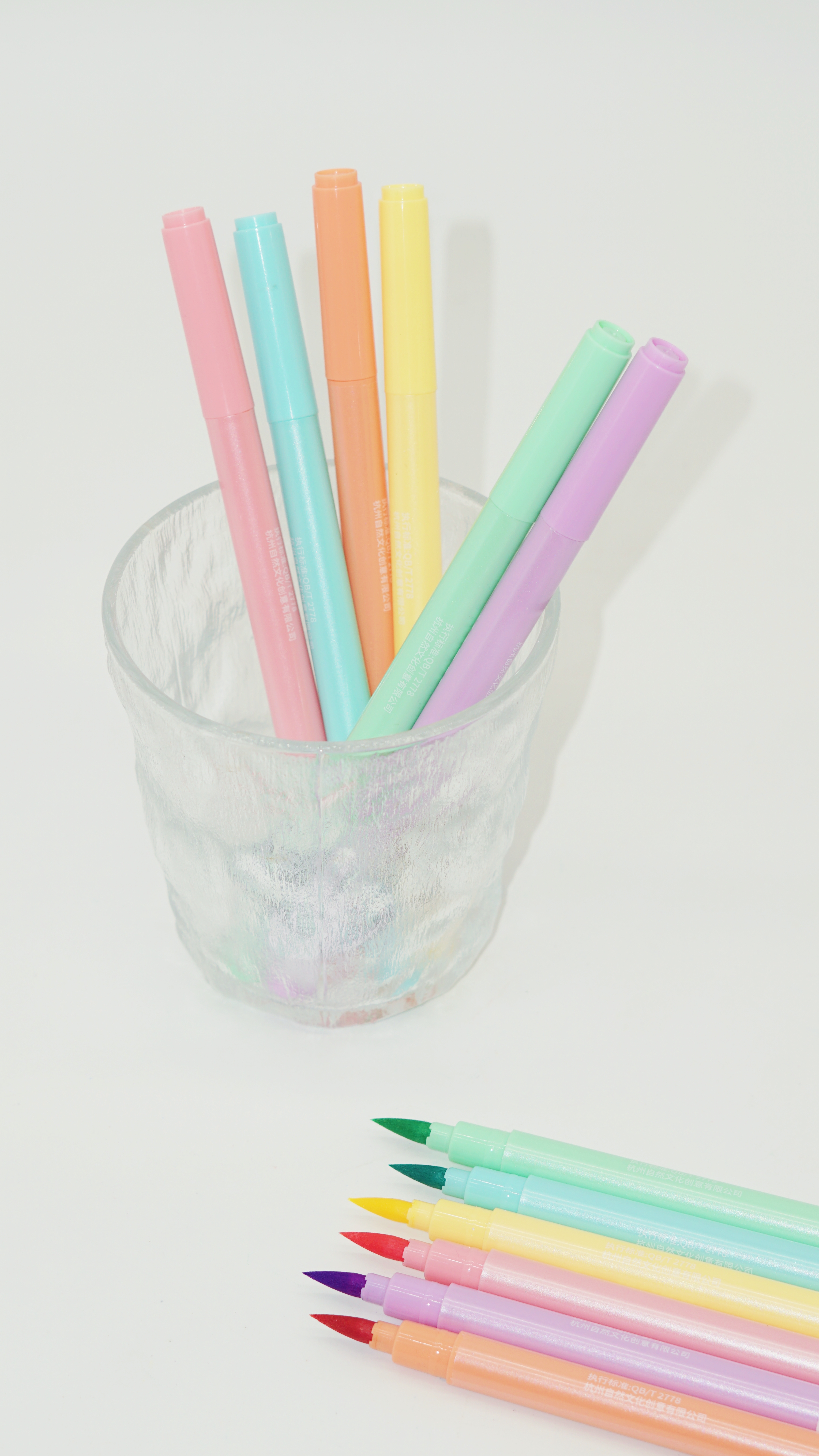 Wholesale Custom High Quality Macaron Color Brush Watercolor Pen Manufacturer Stationery Factory 5