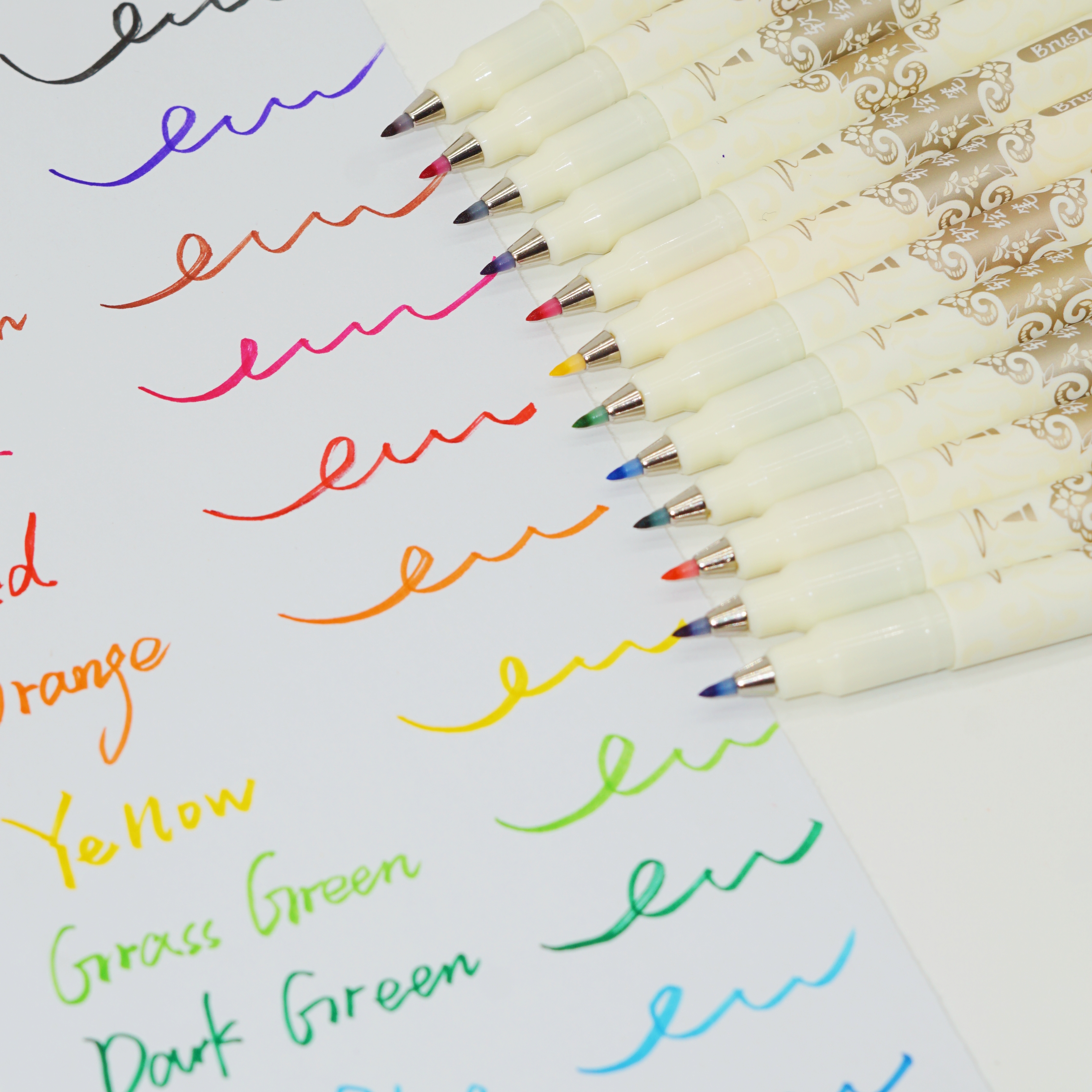 High Quality Hand lettering Calligraphy Brush Pen Set Gift Handbook Writing Supplier Low Factory Price 4