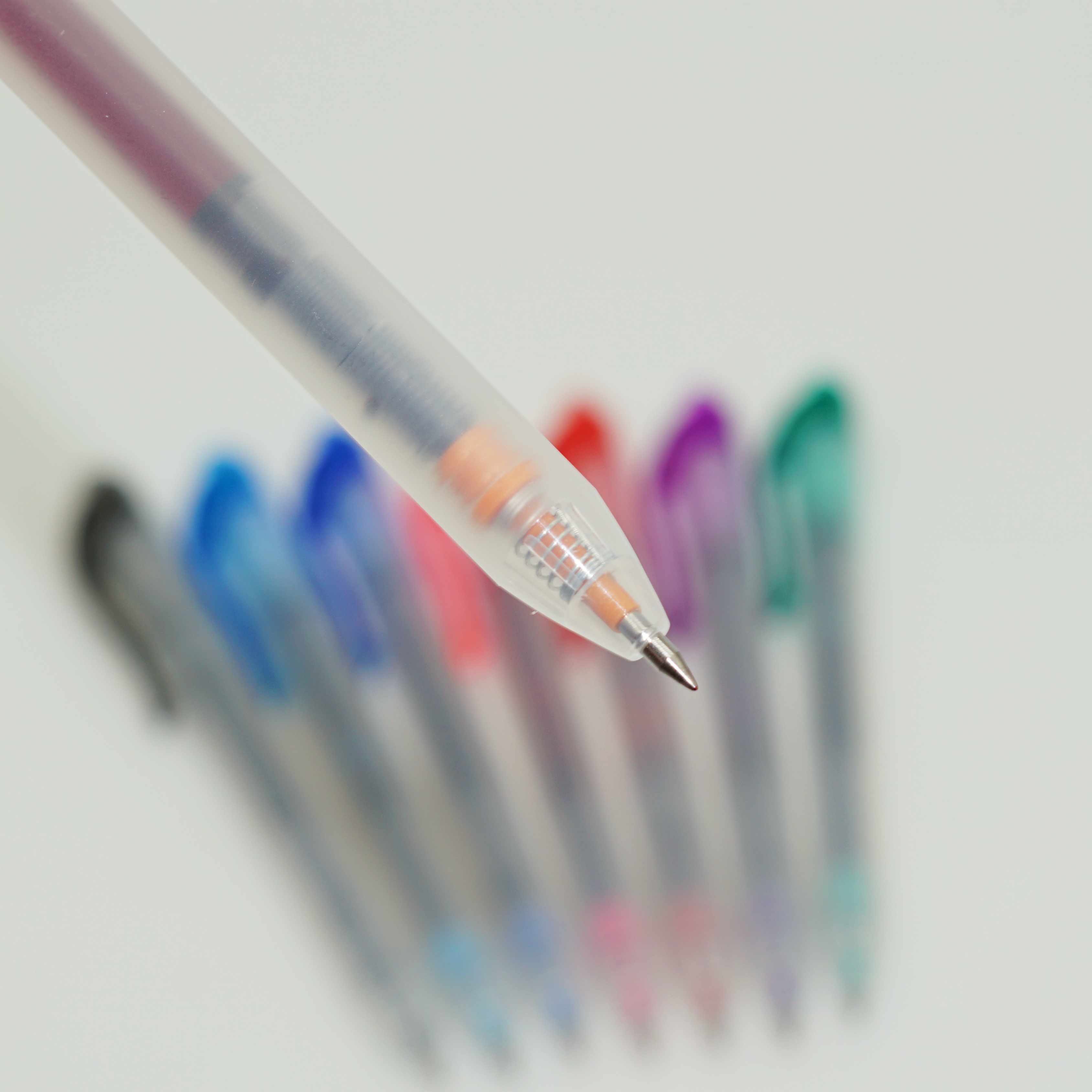 Wholesale Custom 8 Colors Press Straight Liquid Gel Pens Set Stationery Manufacturer Factory Price 4