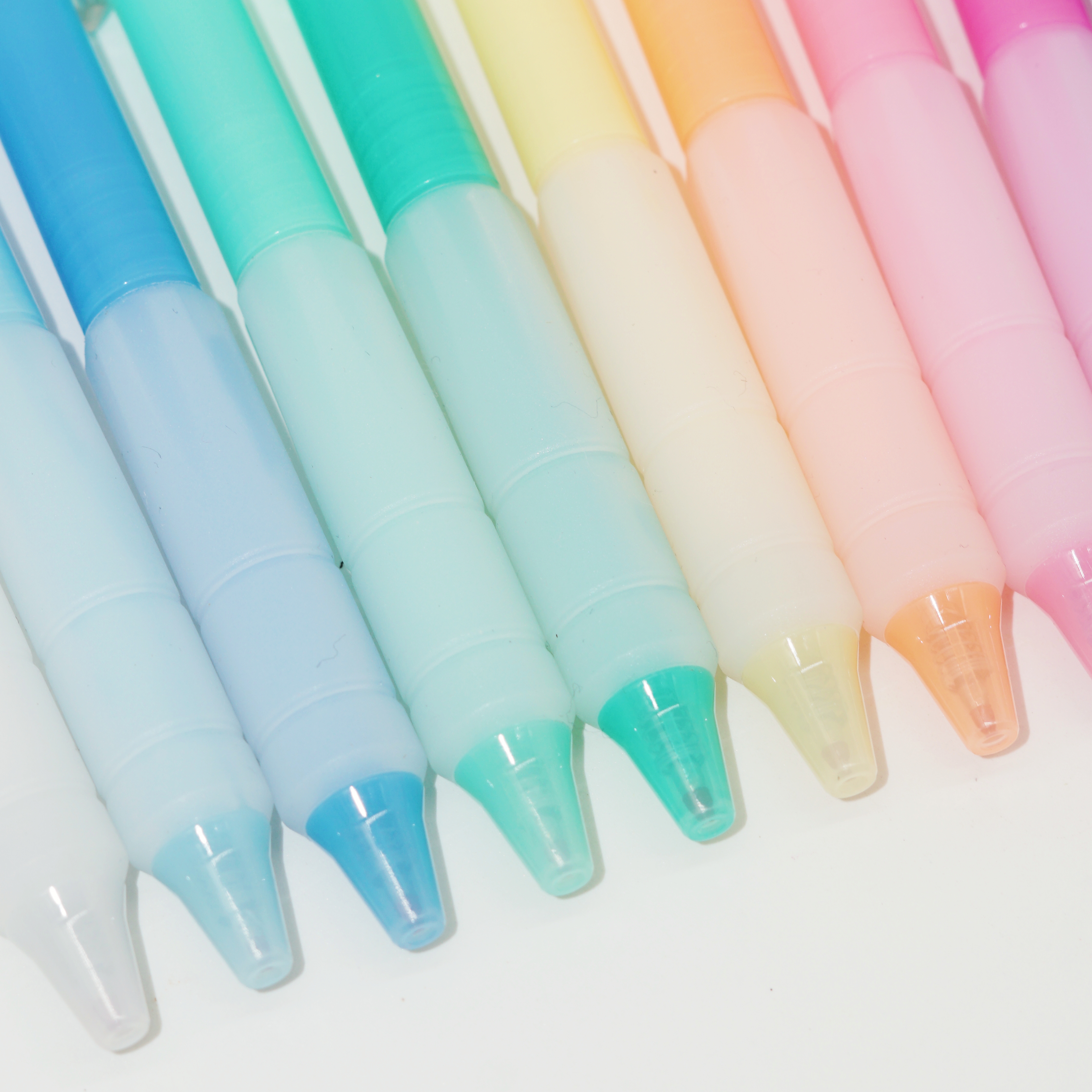 New Arrival 12 Colors Push-type Bullet Acrylic Ink Gel Pen Stationery Handbook Supplies Gift Set 6
