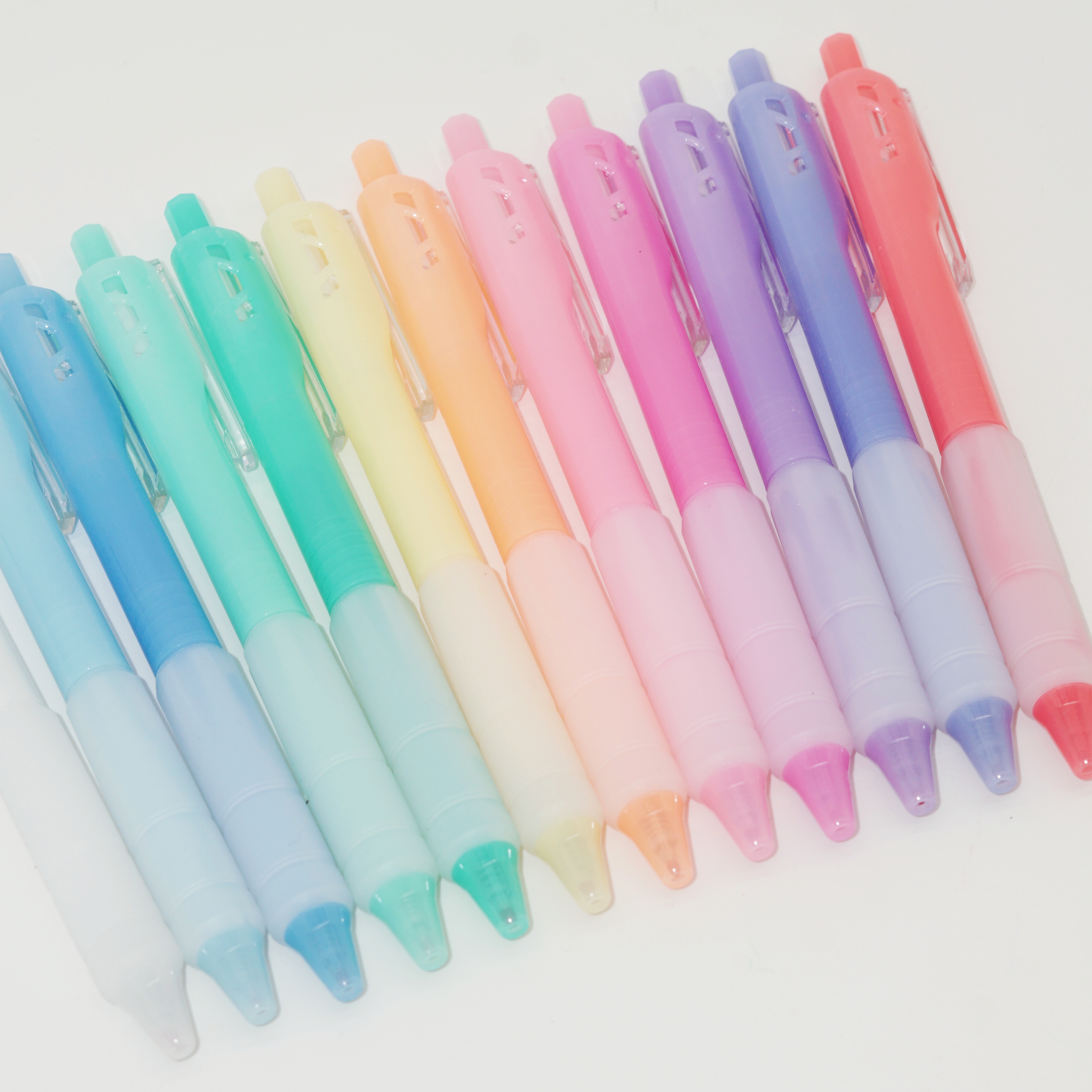 New Arrival 12 Colors Push-type Bullet Acrylic Ink Gel Pen Stationery Handbook Supplies Gift Set 2