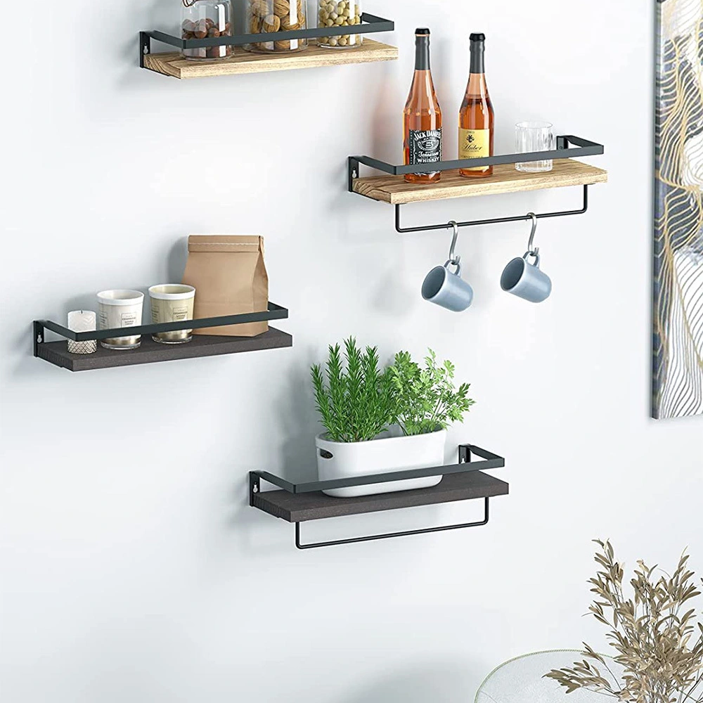 Bathroom Shelves with Towel Bar Sets of 2 SH-BA23018 1