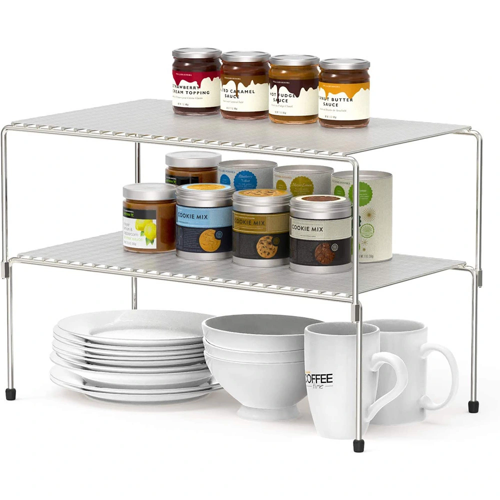2-Pack Stackable Kitchen Organizer - Expandable Cabinet Storage SH-KI23048 1